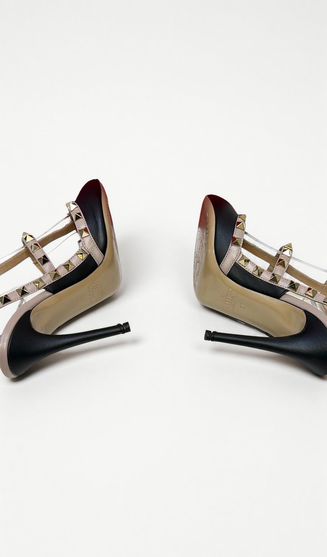 Valentino Garavani Black Nude Pumps 37 thumbnail 5