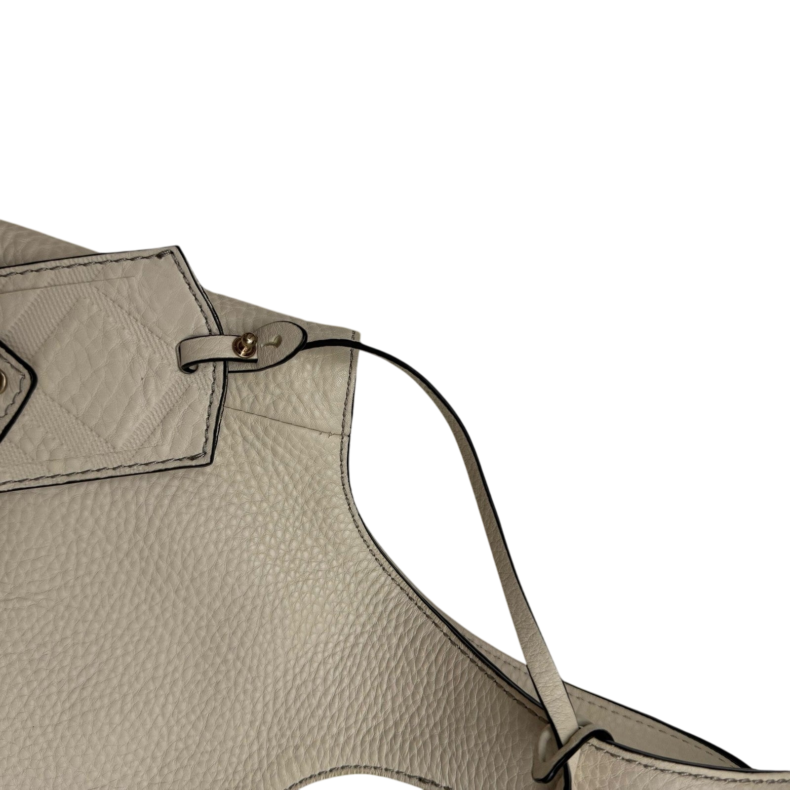 Burberry Grainy Leather Shoulder Bag Cream thumbnail 5