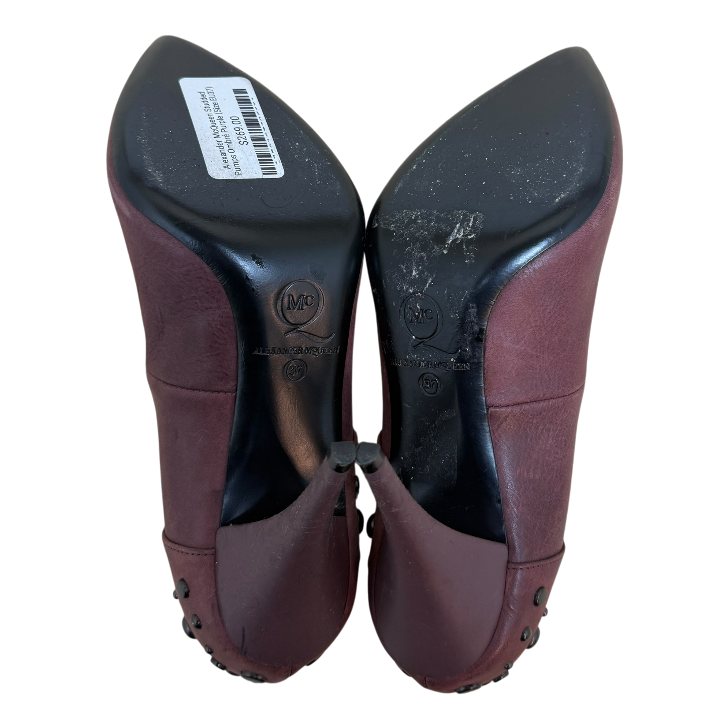 Alexander McQueen Studded Pumps Ombré Purple (Size EU37) thumbnail 3