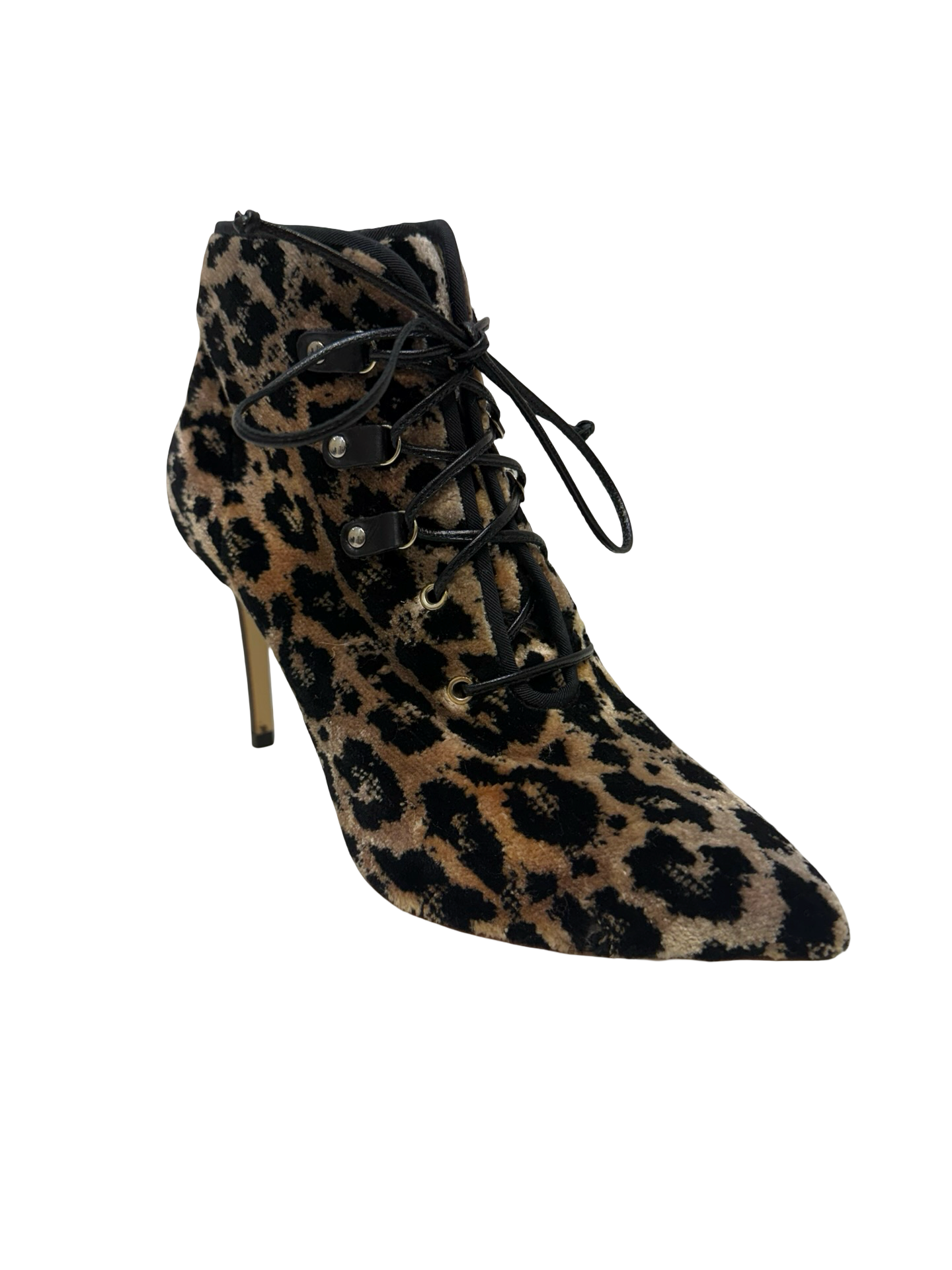 Francesco Russo Leopard Velvet Boots 36 WB thumbnail 2
