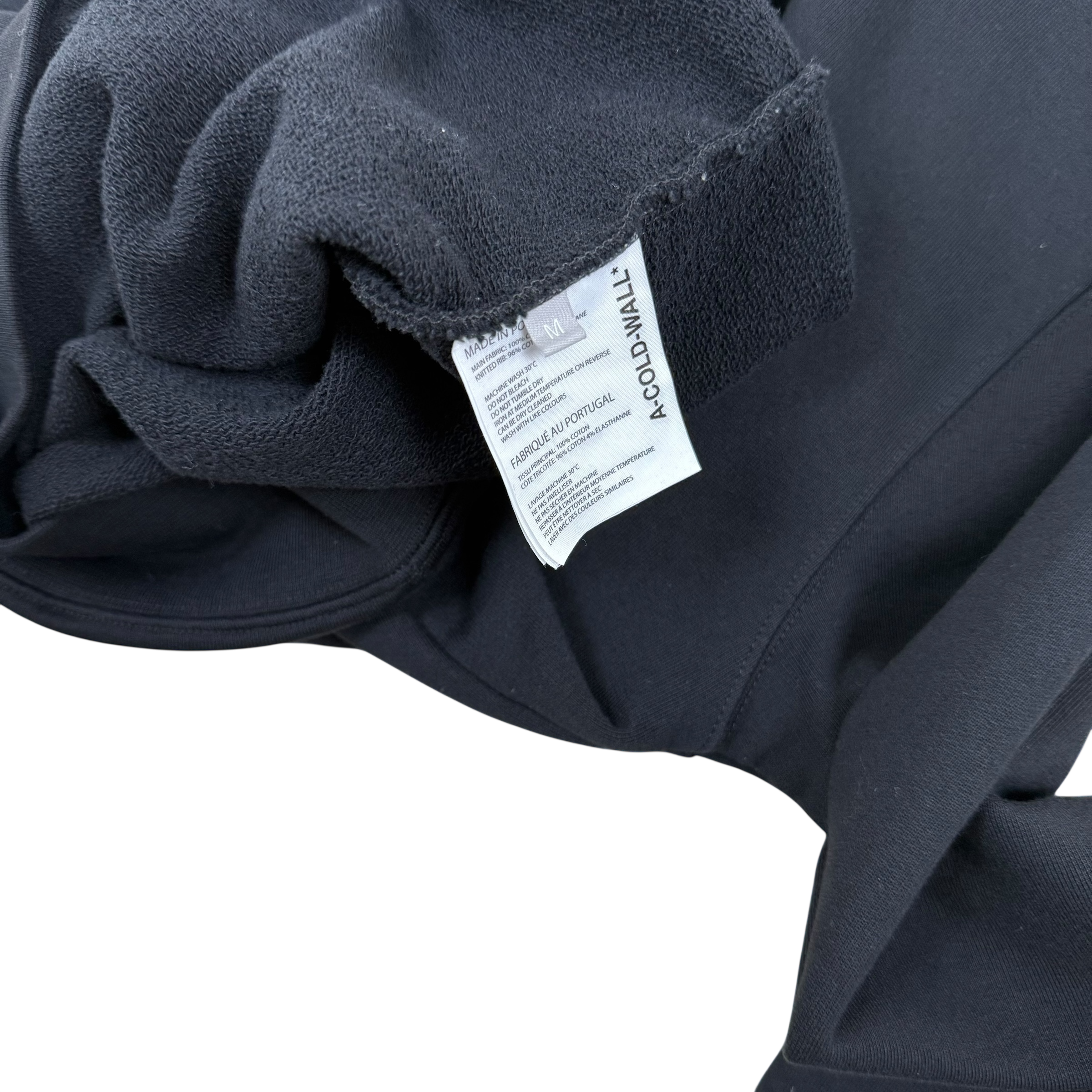 A-COLD-WALL* (ACW) Essential Logo Printed Hoodie Black (Fits M-L) thumbnail 6