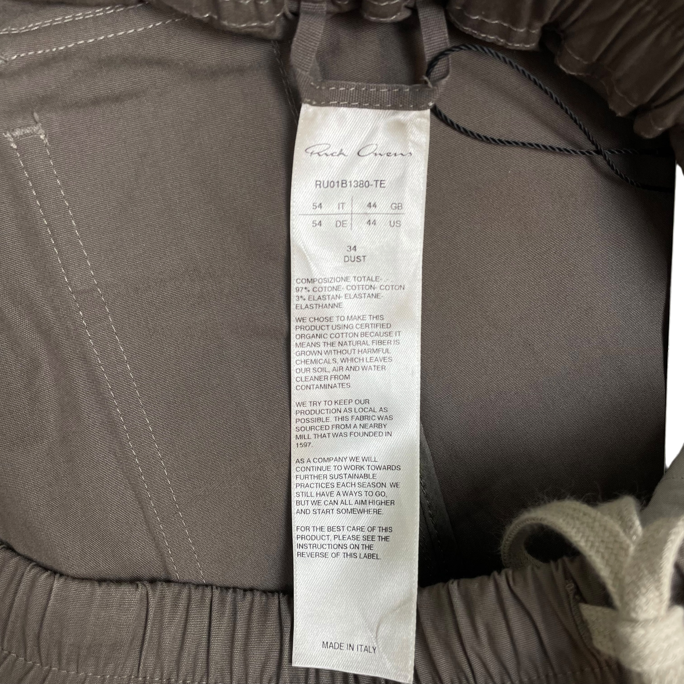 Rick Owens SS22 Fogachine Drop Crotch Nylon Trousers ‘Dust’ Grey (Size 54) thumbnail 4