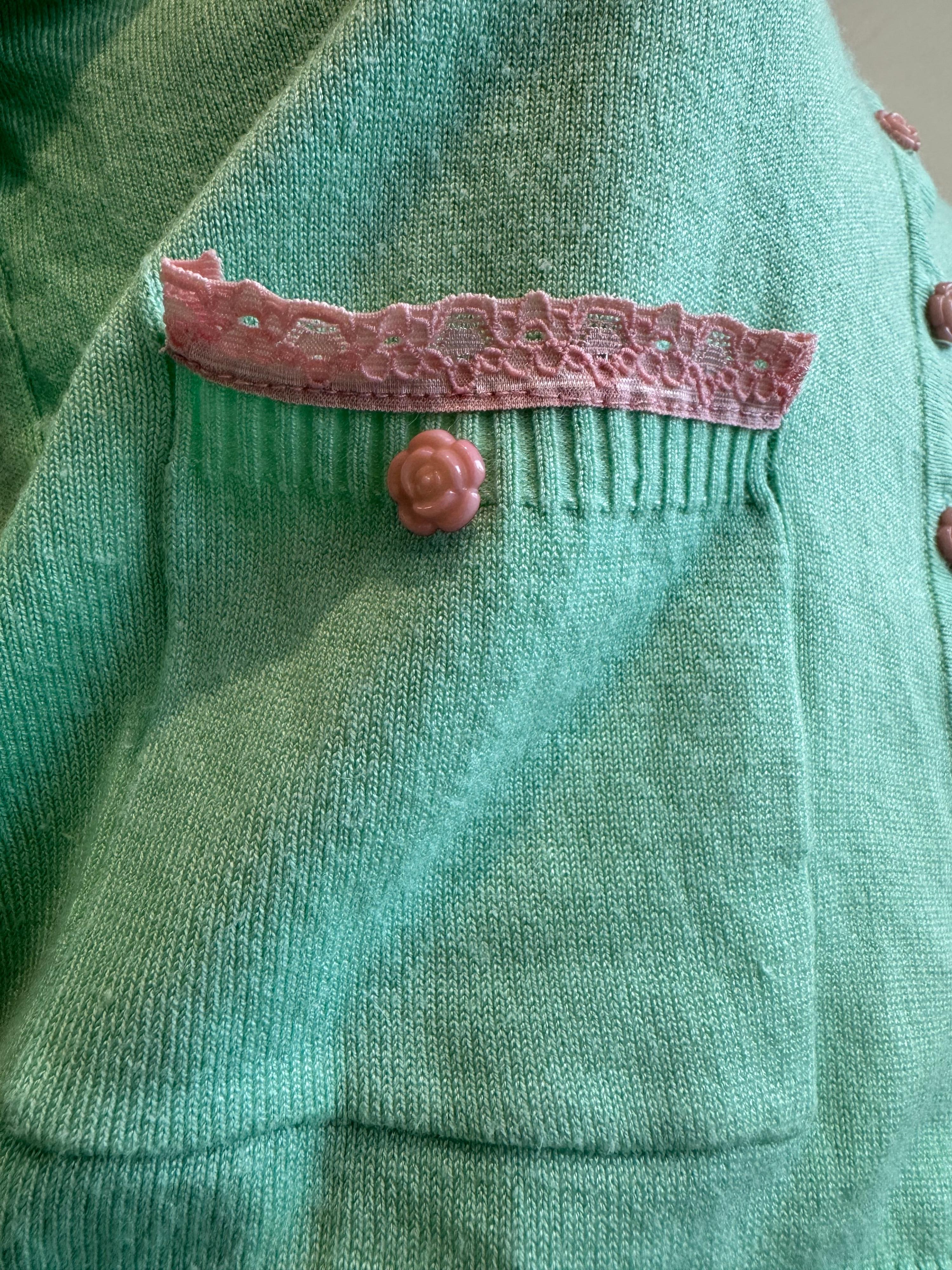 Voodoo Vixen green cardigan - size M thumbnail 8