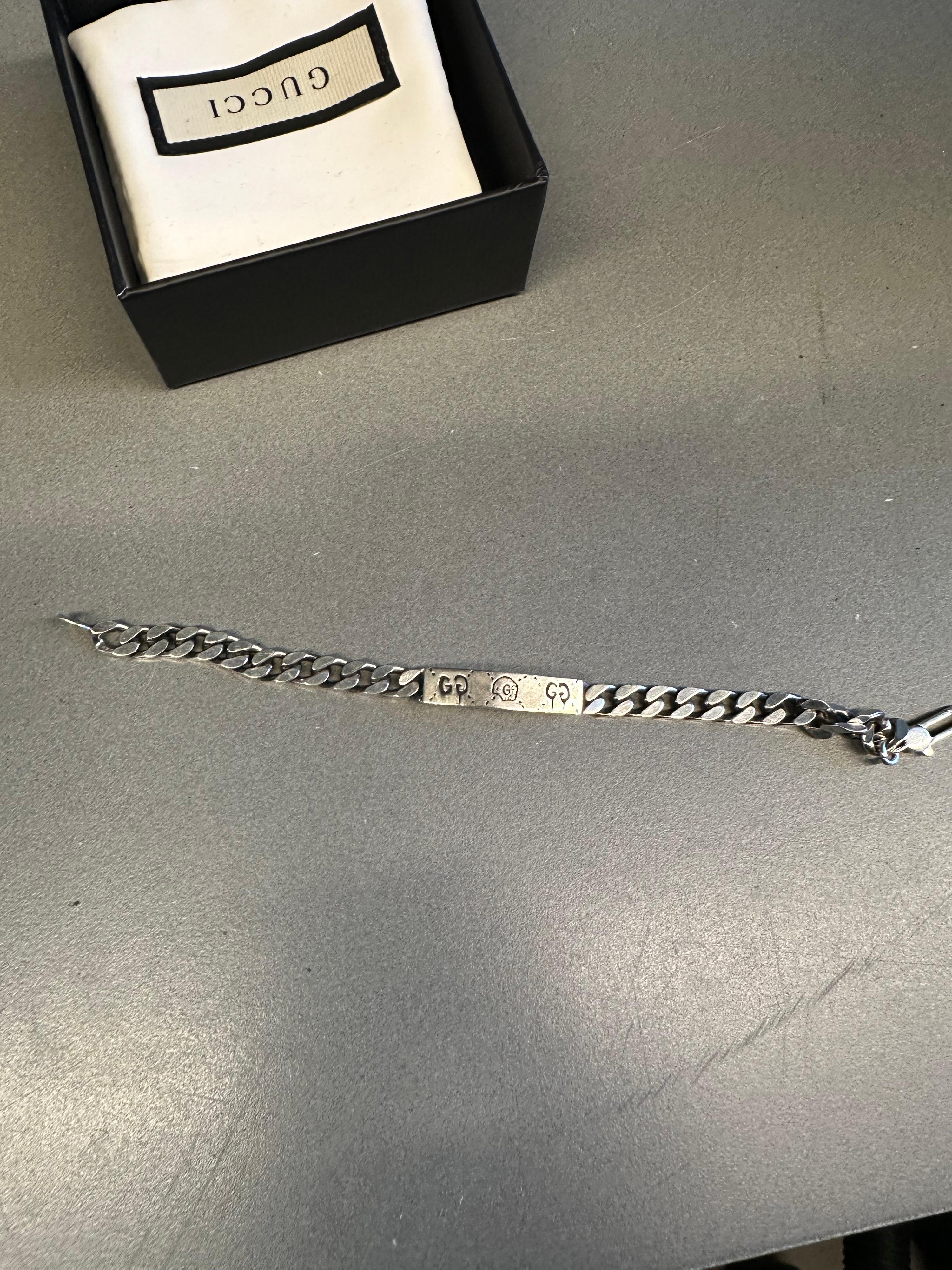 Gucci Ghost 925 Silver Bracelet