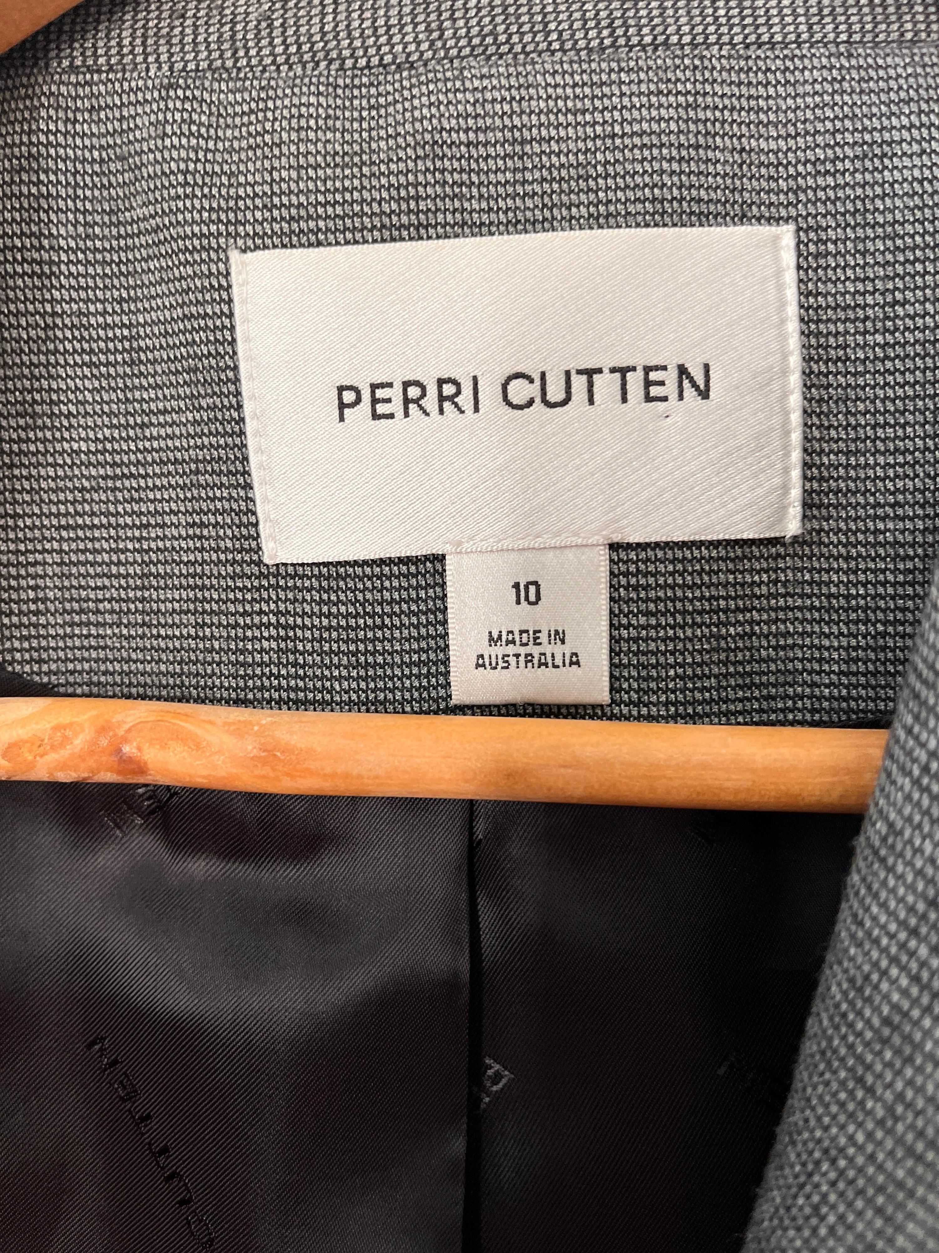 Vintage PERRI CUTTEN Grey Jacket Size 10 thumbnail 7
