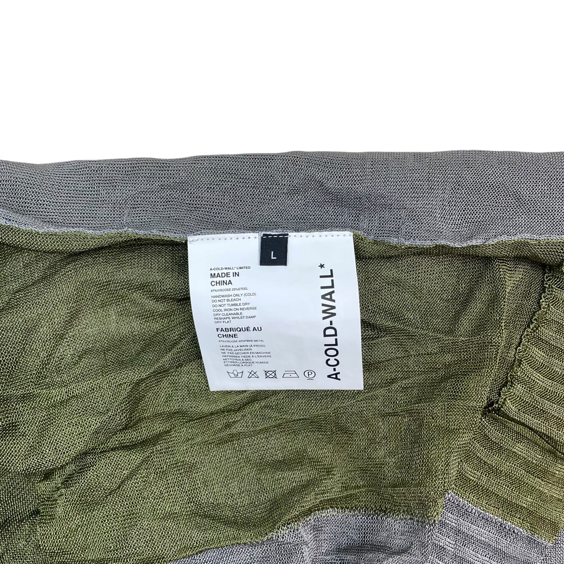 A-COLD-WALL* (ACW) Knit Vest Green/Grey (Size L) thumbnail 4