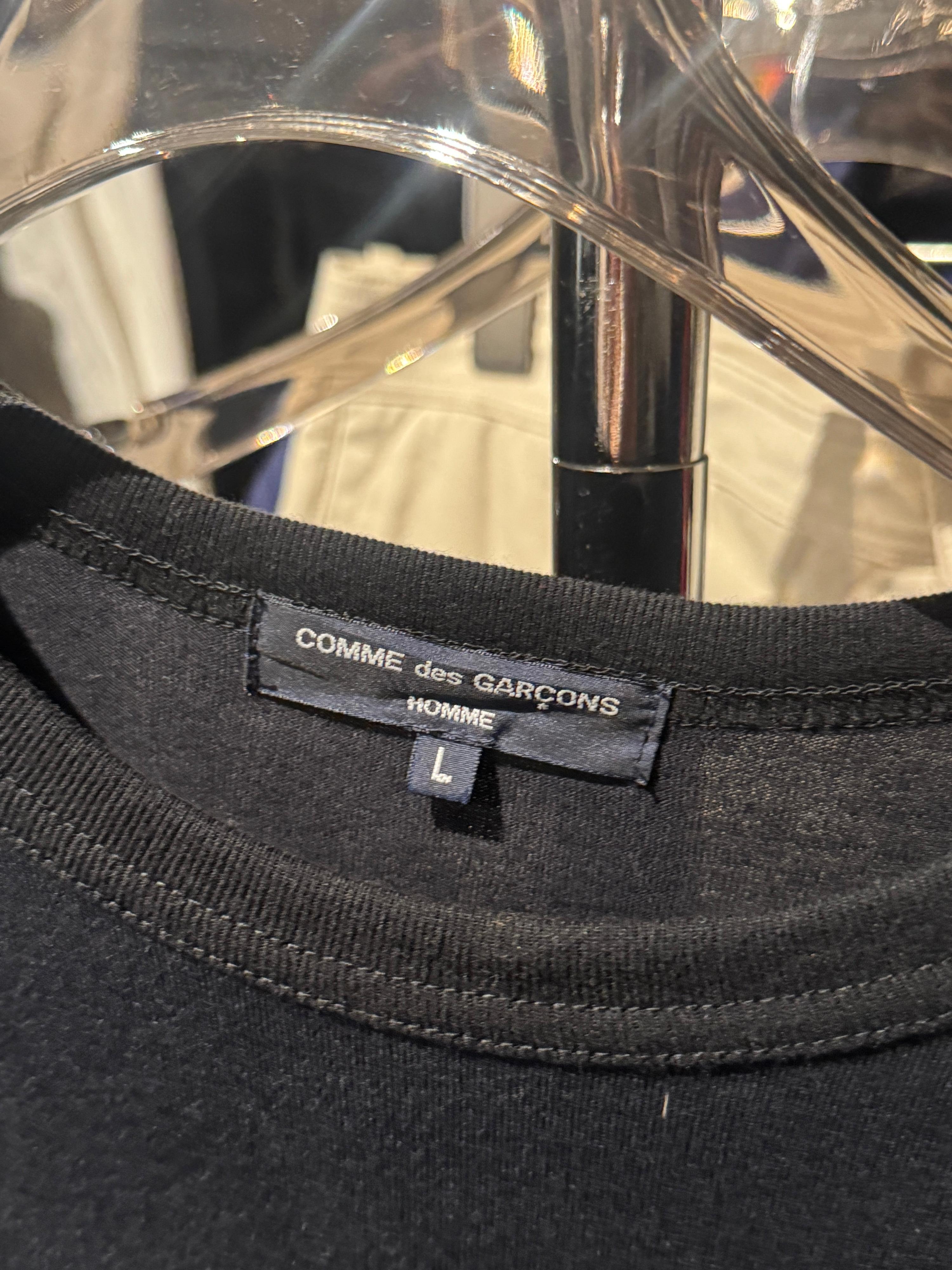 Comme Des Garçons Homme Double Faced T-Shirt Black / Grey (Size L) thumbnail 2