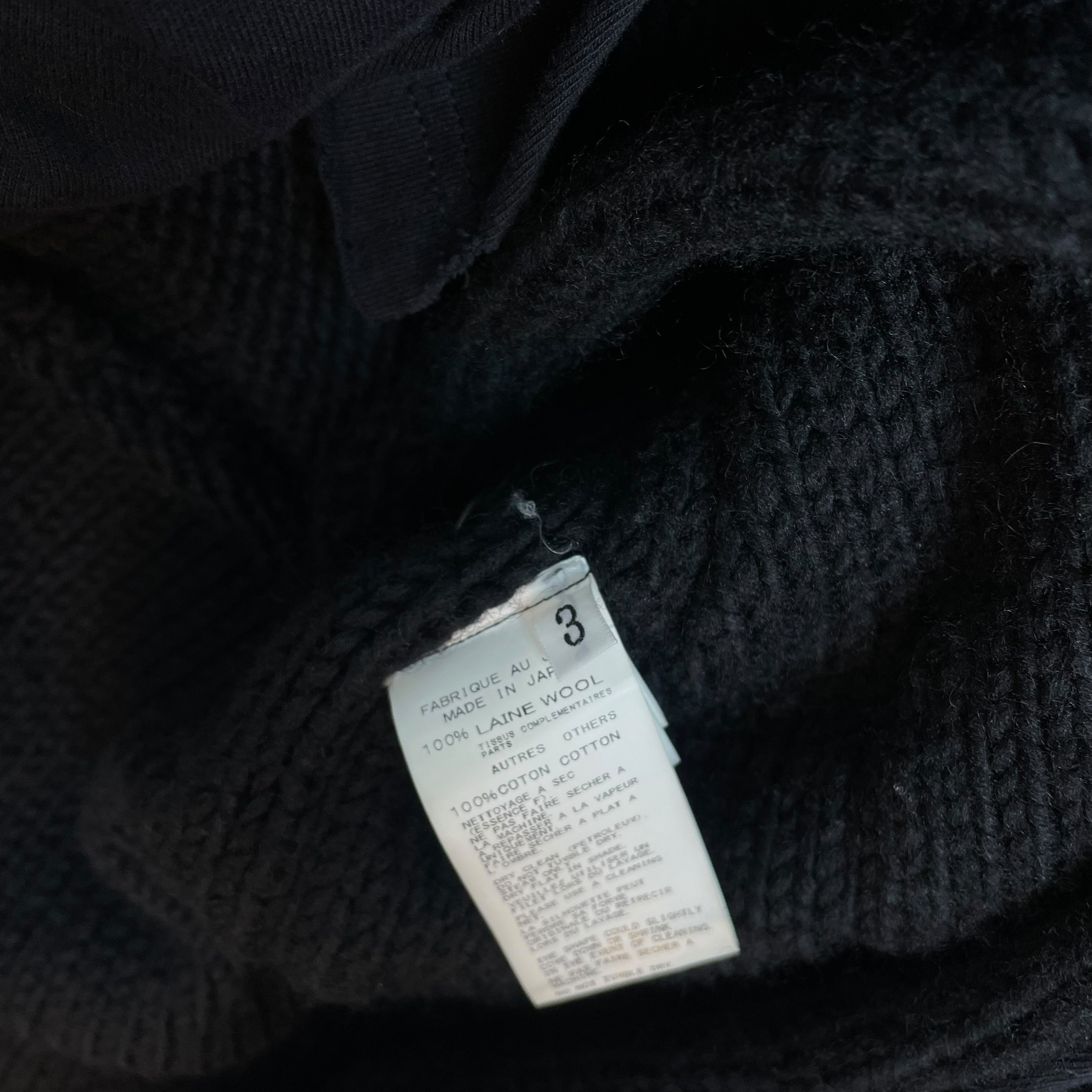Yohji Yamamoto Pour Homme FW16 Braided Wool Coat Black (Size 3/L) thumbnail 4