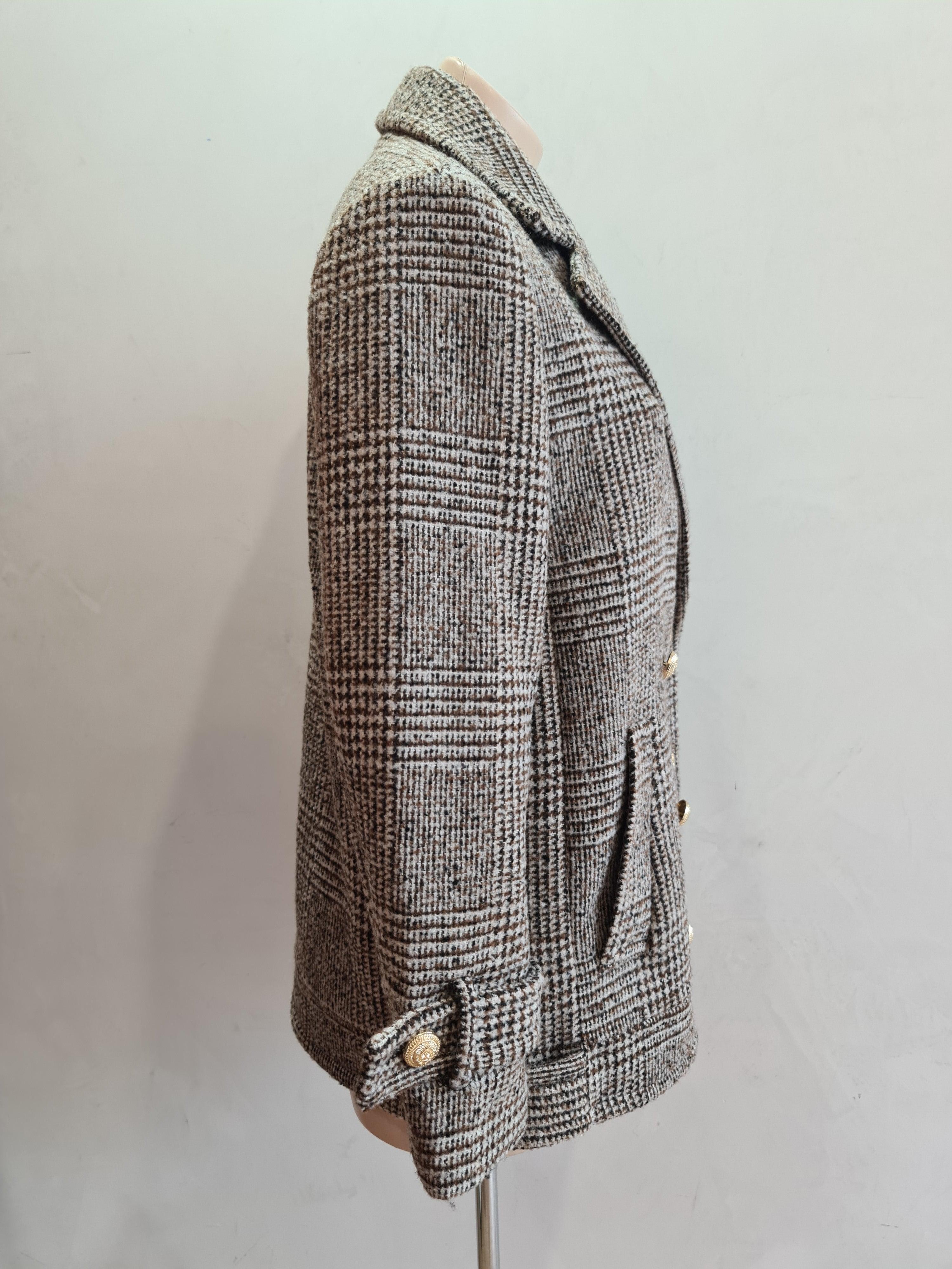 Sussan beige plaid jacket - size 6 thumbnail 4