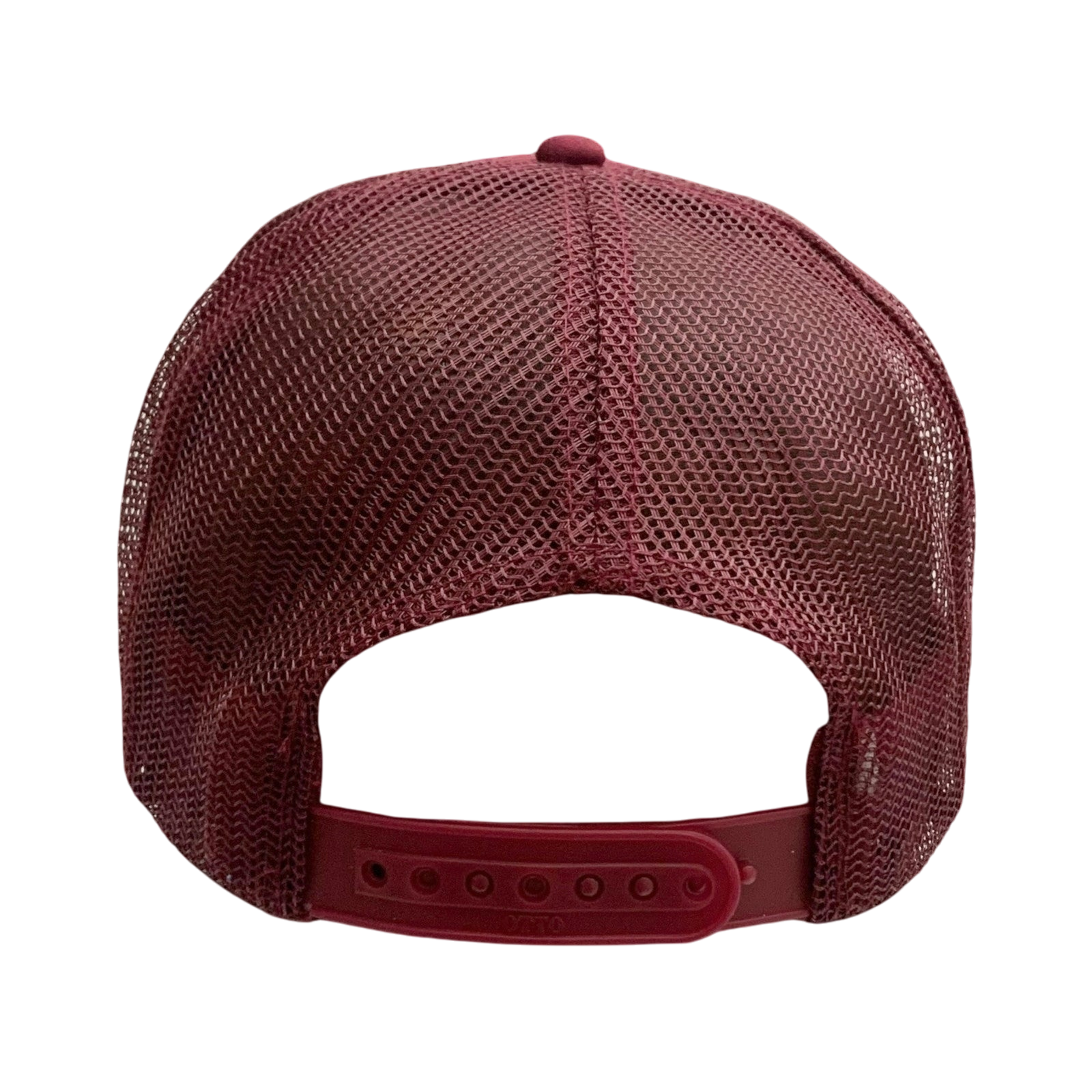 Kapital 'Century Denim Coating Service' Trucker Cap Burgundy/Grey thumbnail 4