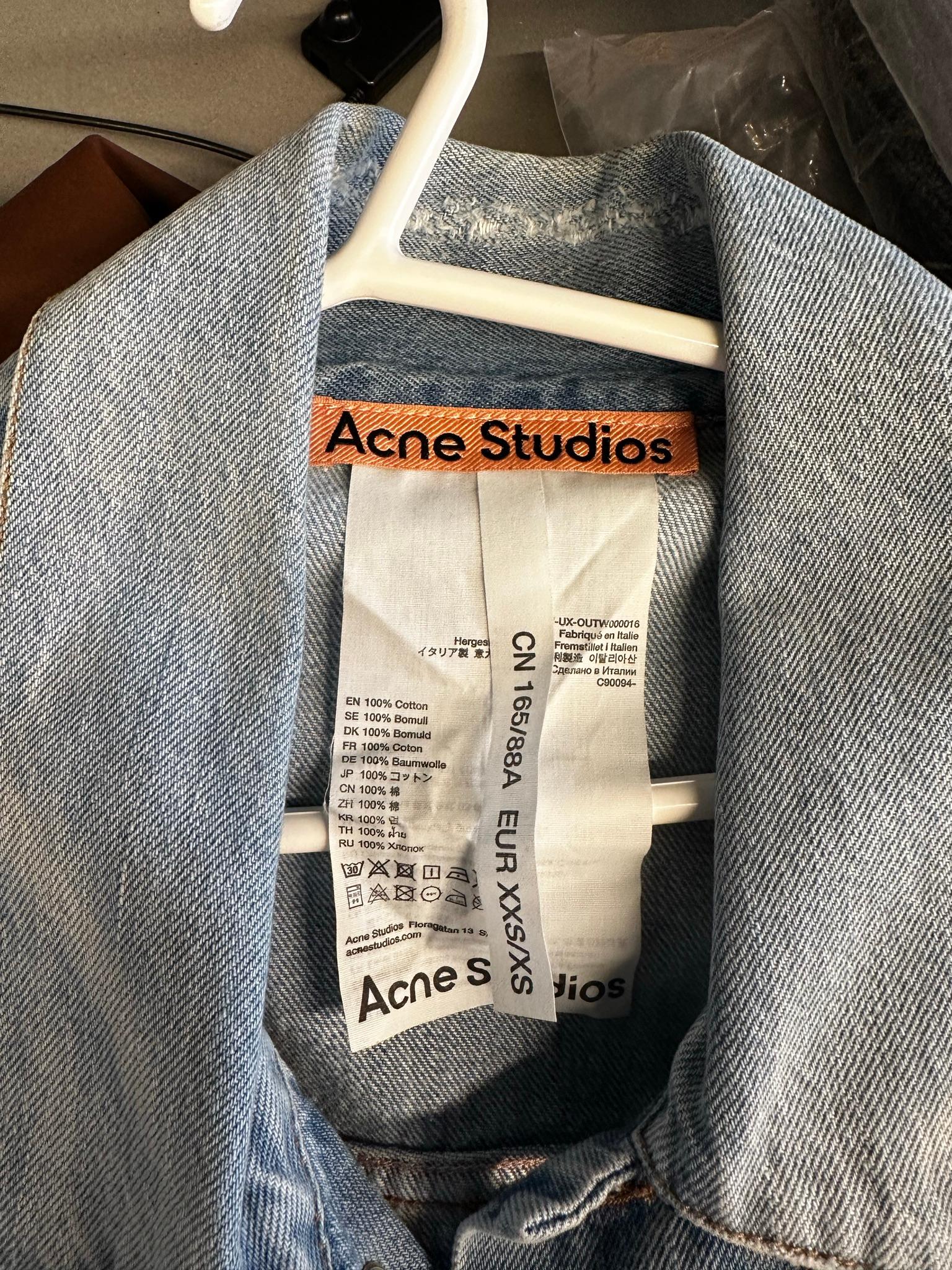 Acne Studios Oversized Denim Jacket Light Blue (Size XXS) thumbnail 2