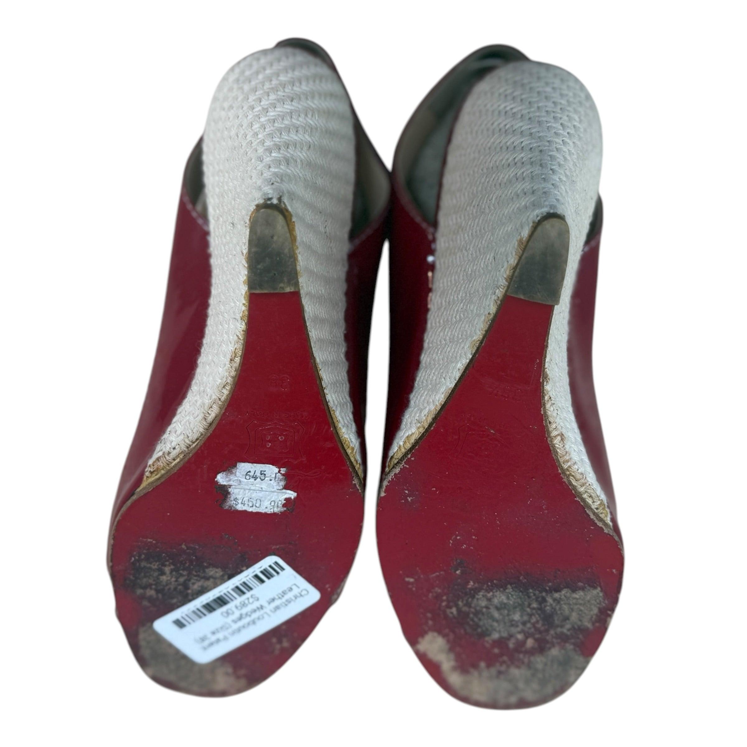 Christian Louboutin Patent Leather Wedges (Size 38) thumbnail 5