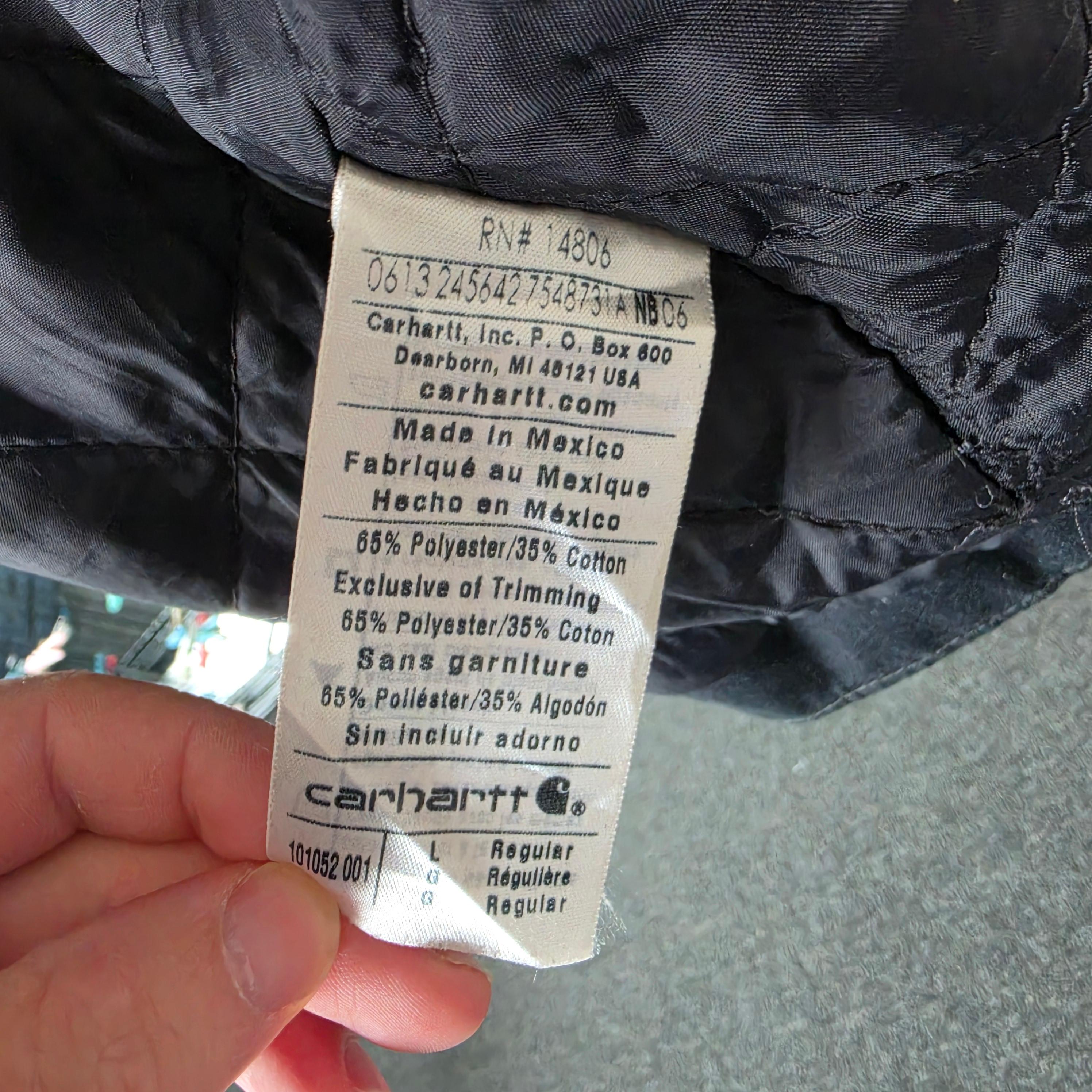 Carhartt Black Hooded Work Jacket (Size L) thumbnail 4
