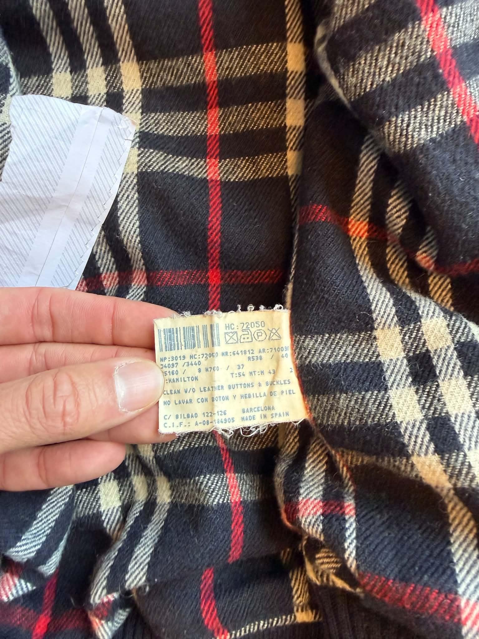 Burberry Vintage 80s-90s Hamilton Wool Bomber Jacket Navy (Made on Spain) (Size 54/XL) thumbnail 4
