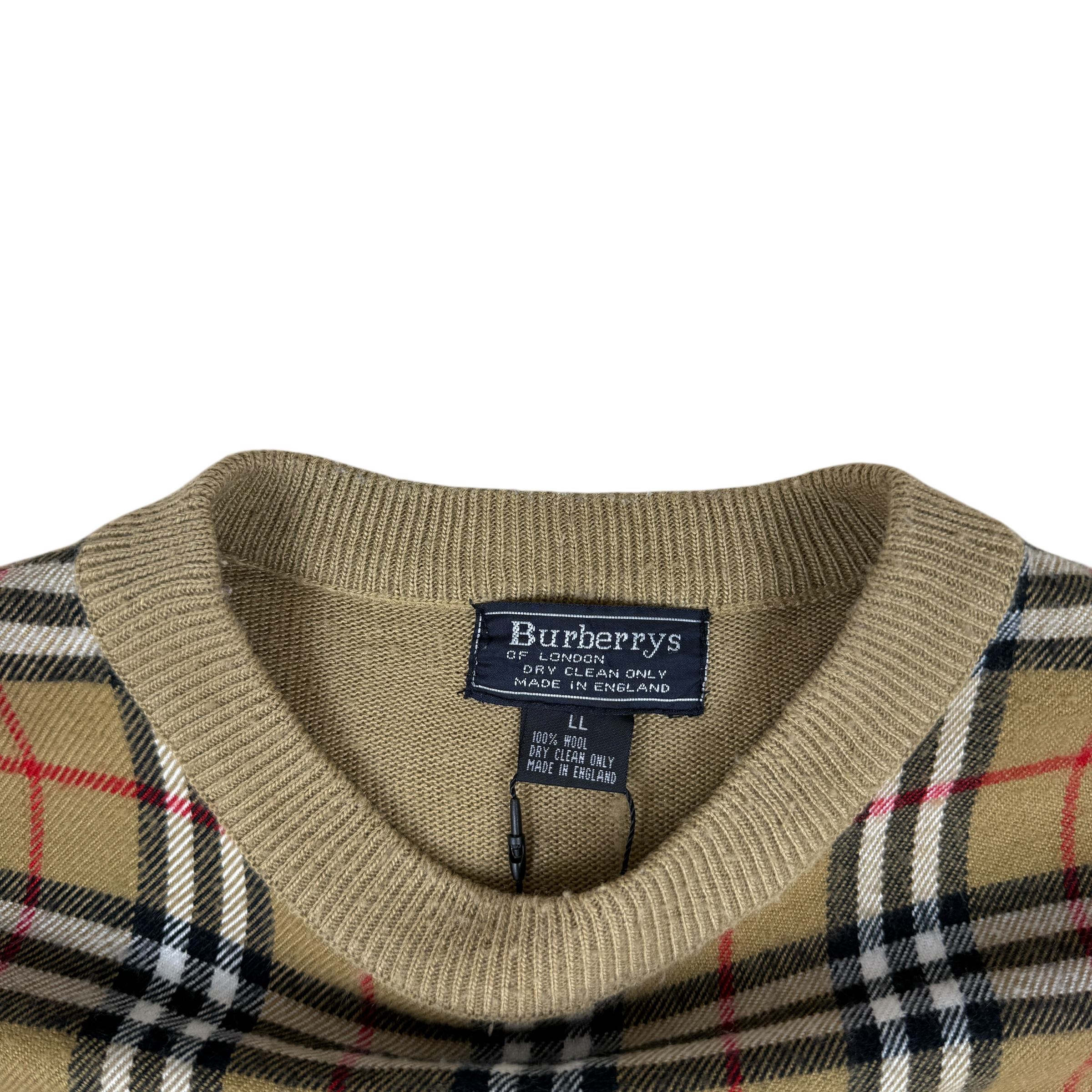 Burberrys Wool Nova Check T-Shirt (Size XL Womens) thumbnail 3