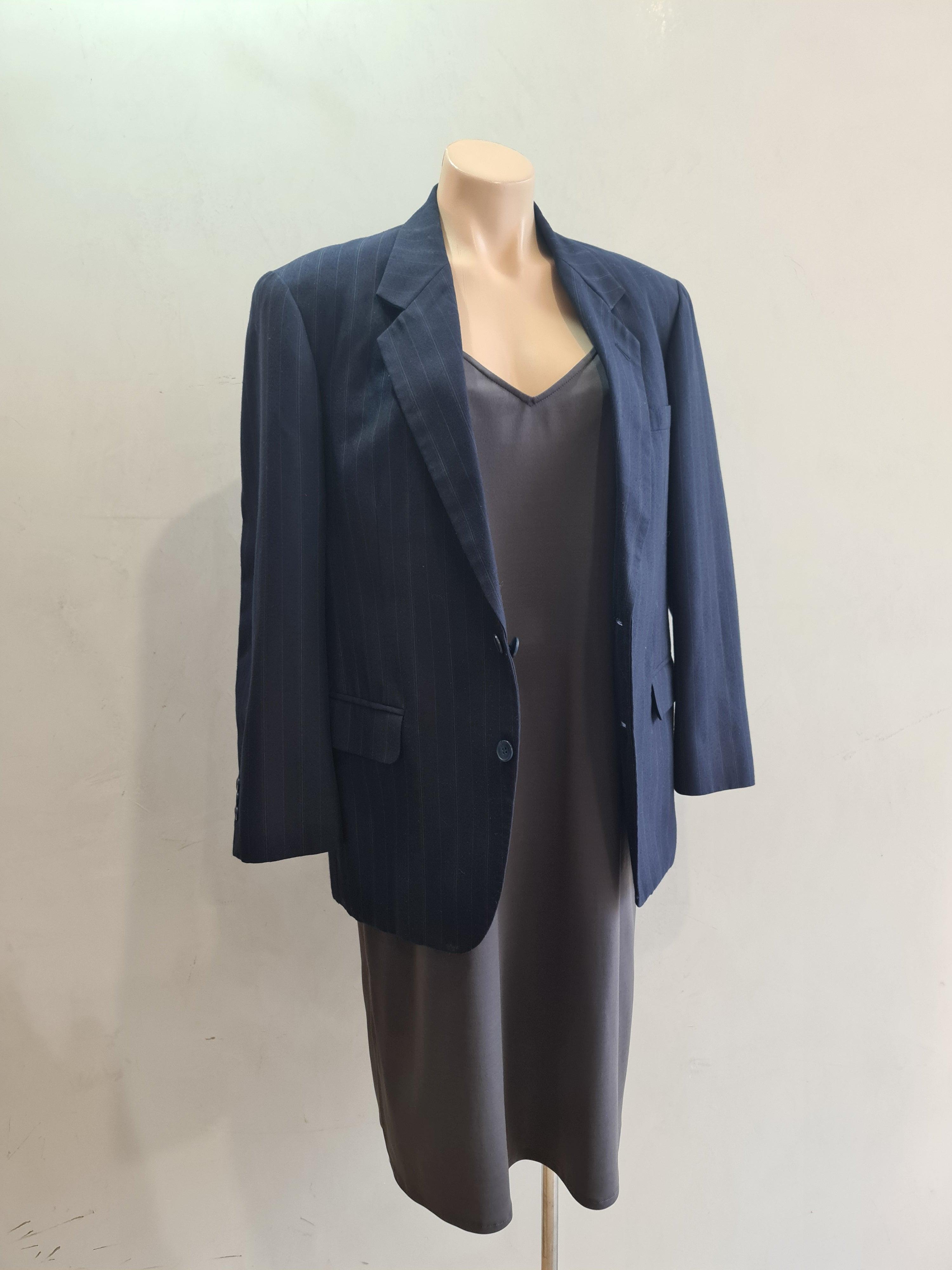 Vintage Murkh Navy Striped Blazer - Size L thumbnail 7