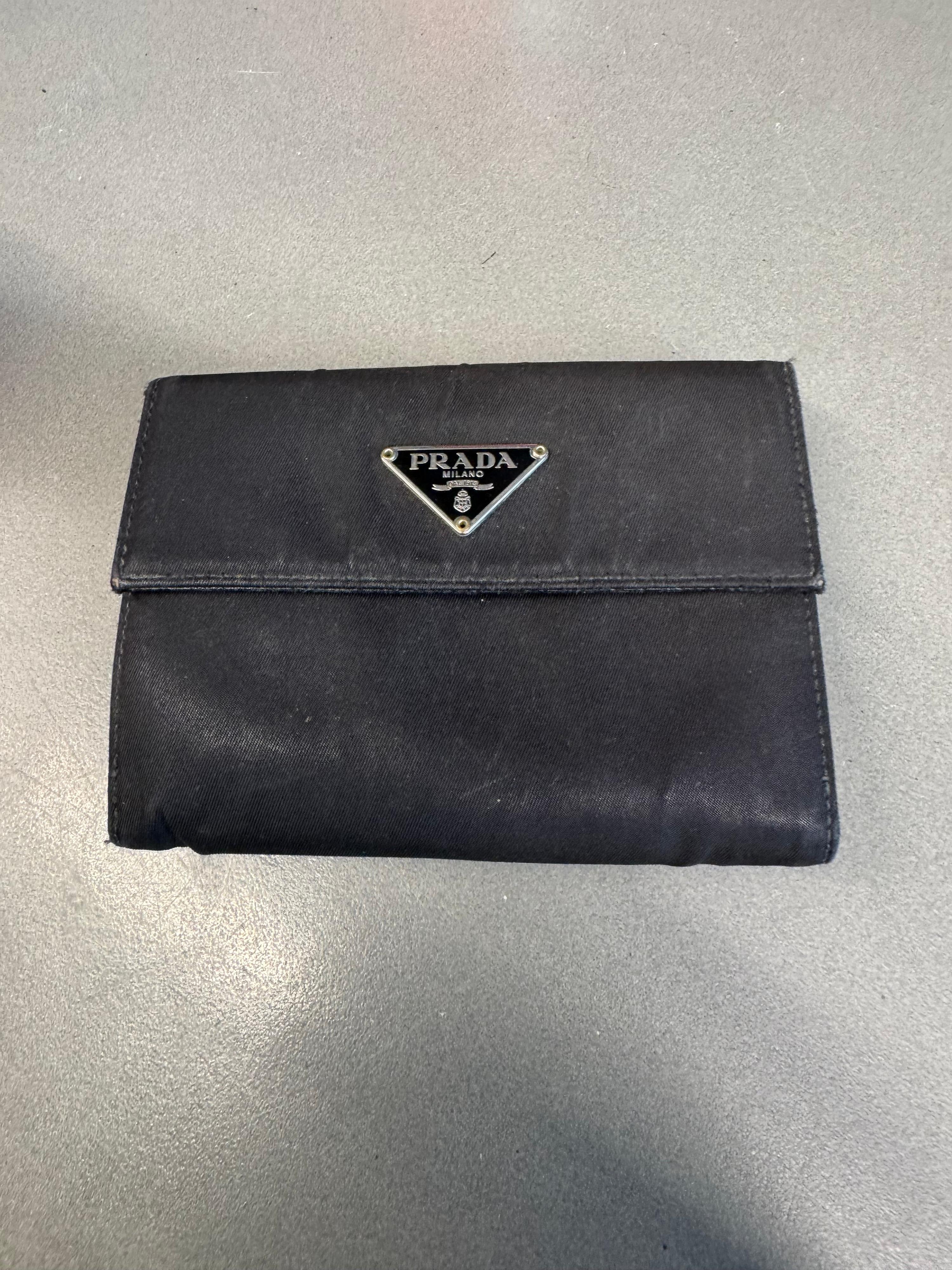 Prada Black Nylon Wallet