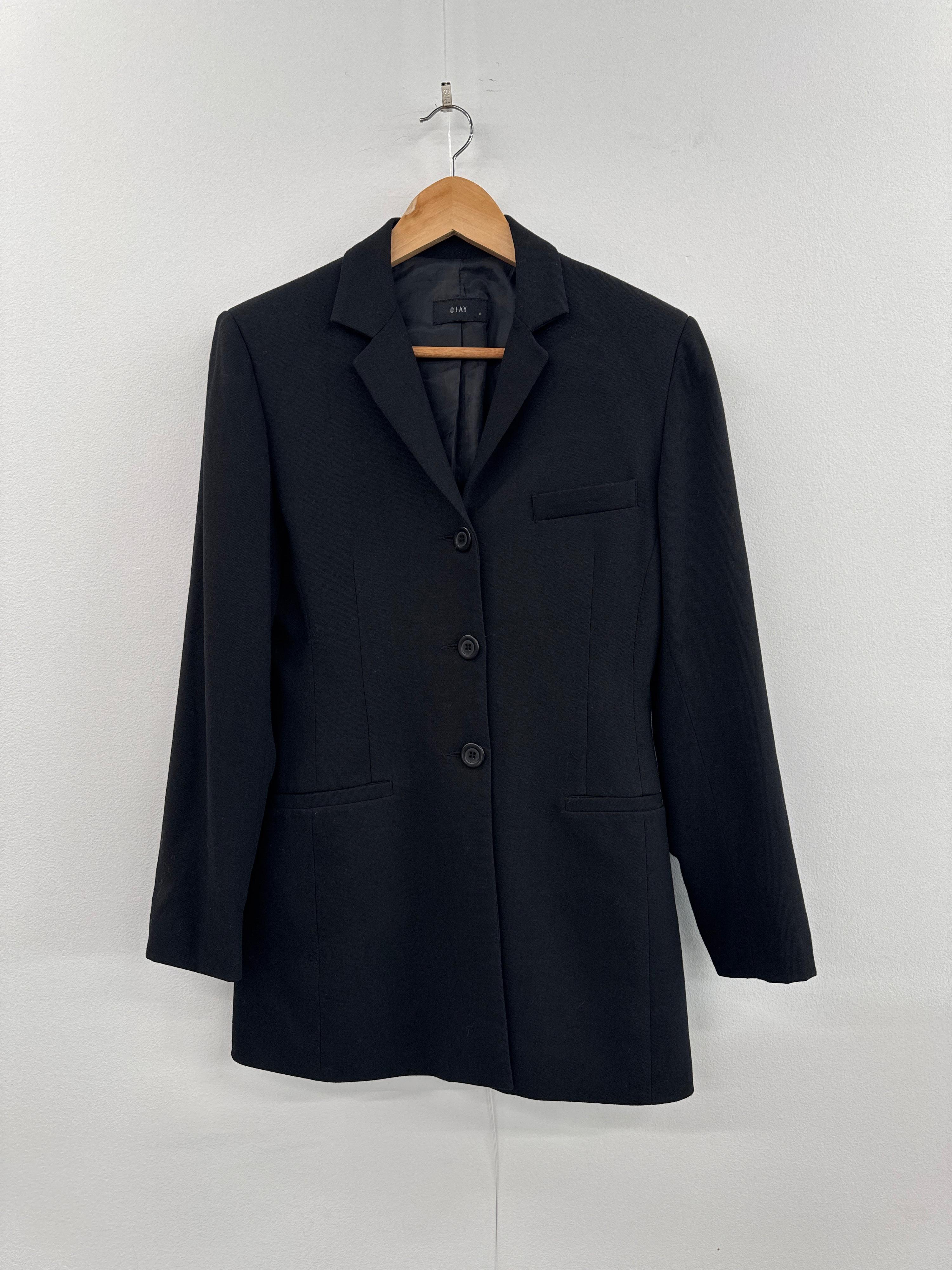 Vintage OJAY Black Jacket - size 8