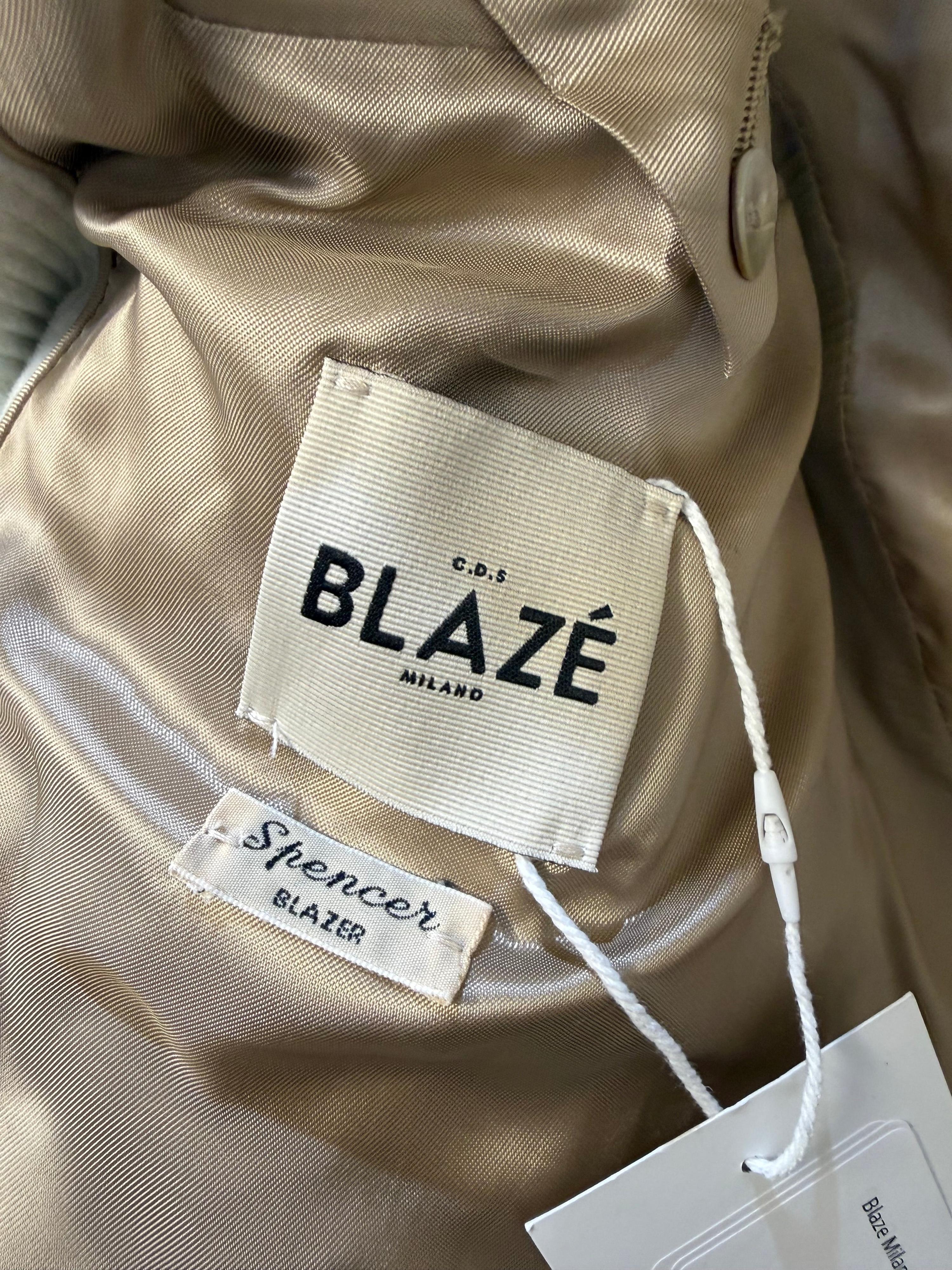 Blaze Milano Blue Cord Blazer 00 thumbnail 3