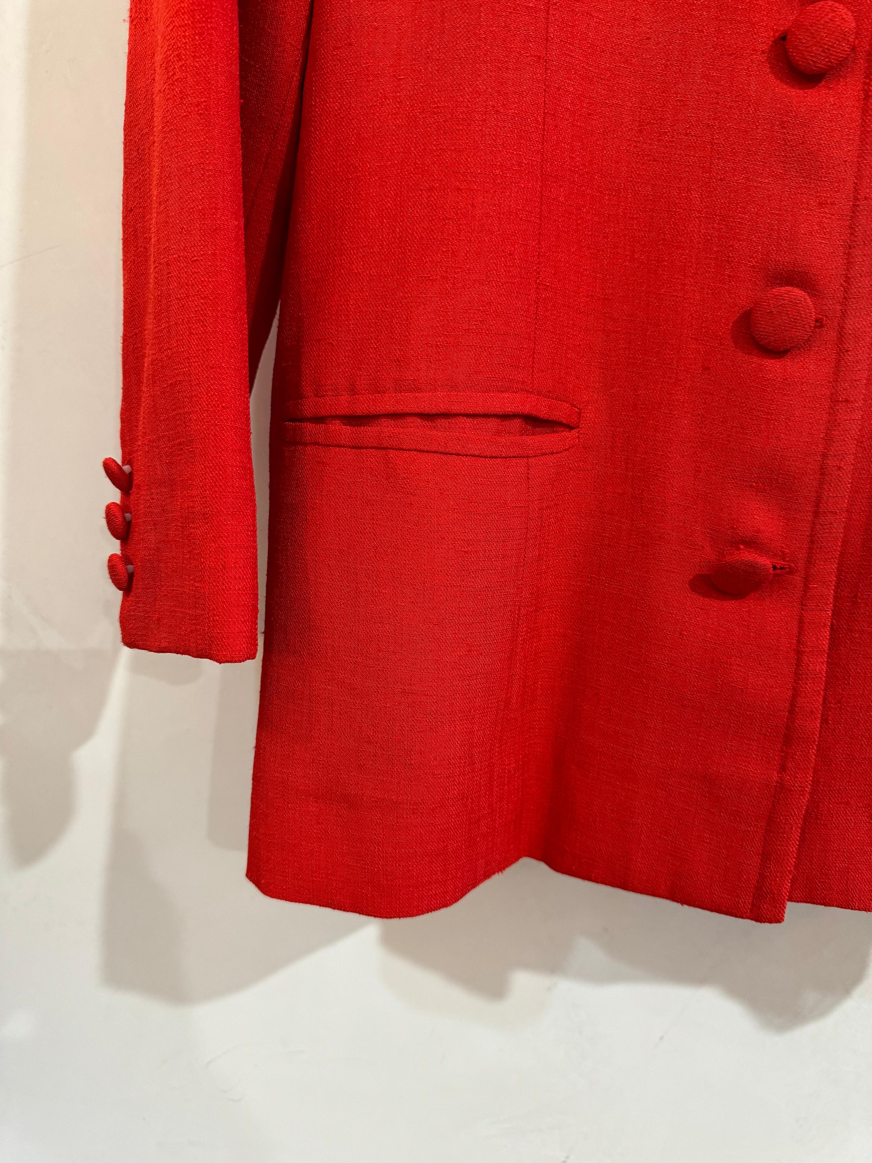 Vintage Red Custom Button Down Jacket S/M thumbnail 8