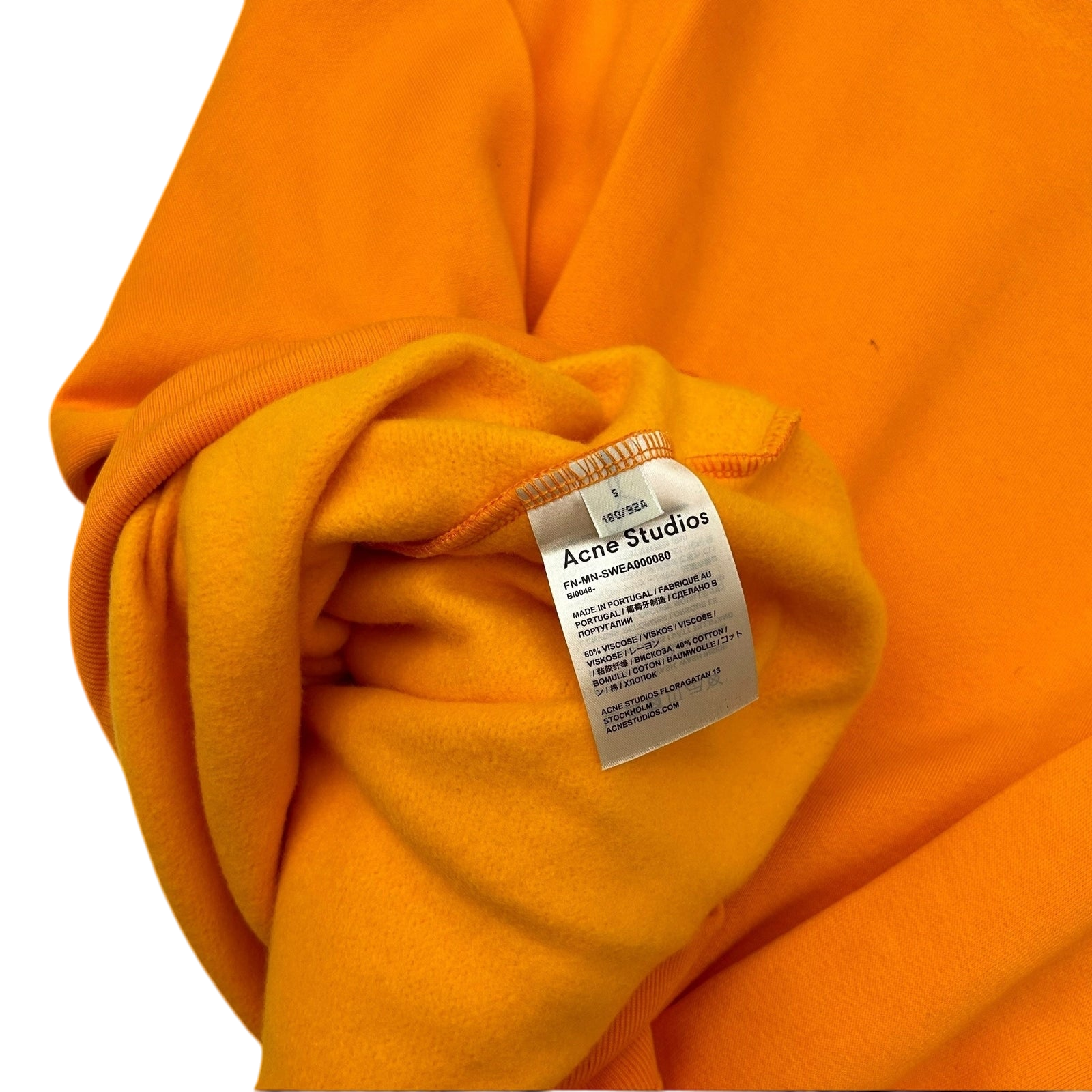 Acne Studios Jacquard Logo Sweatshirt Orange (Fits L-XL) thumbnail 5