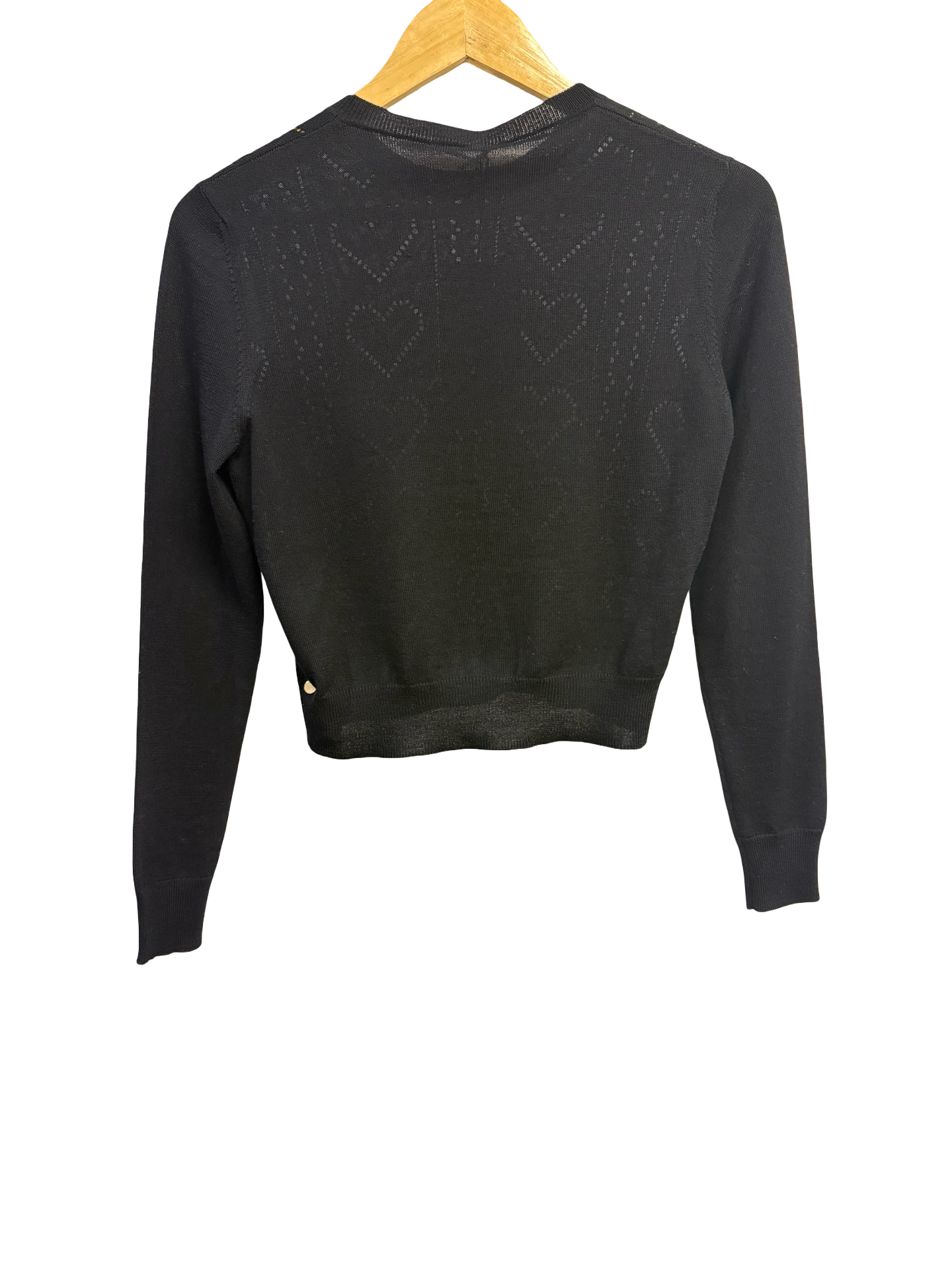 Miu Miu Black Lace L/S Knit Top 38 thumbnail 2