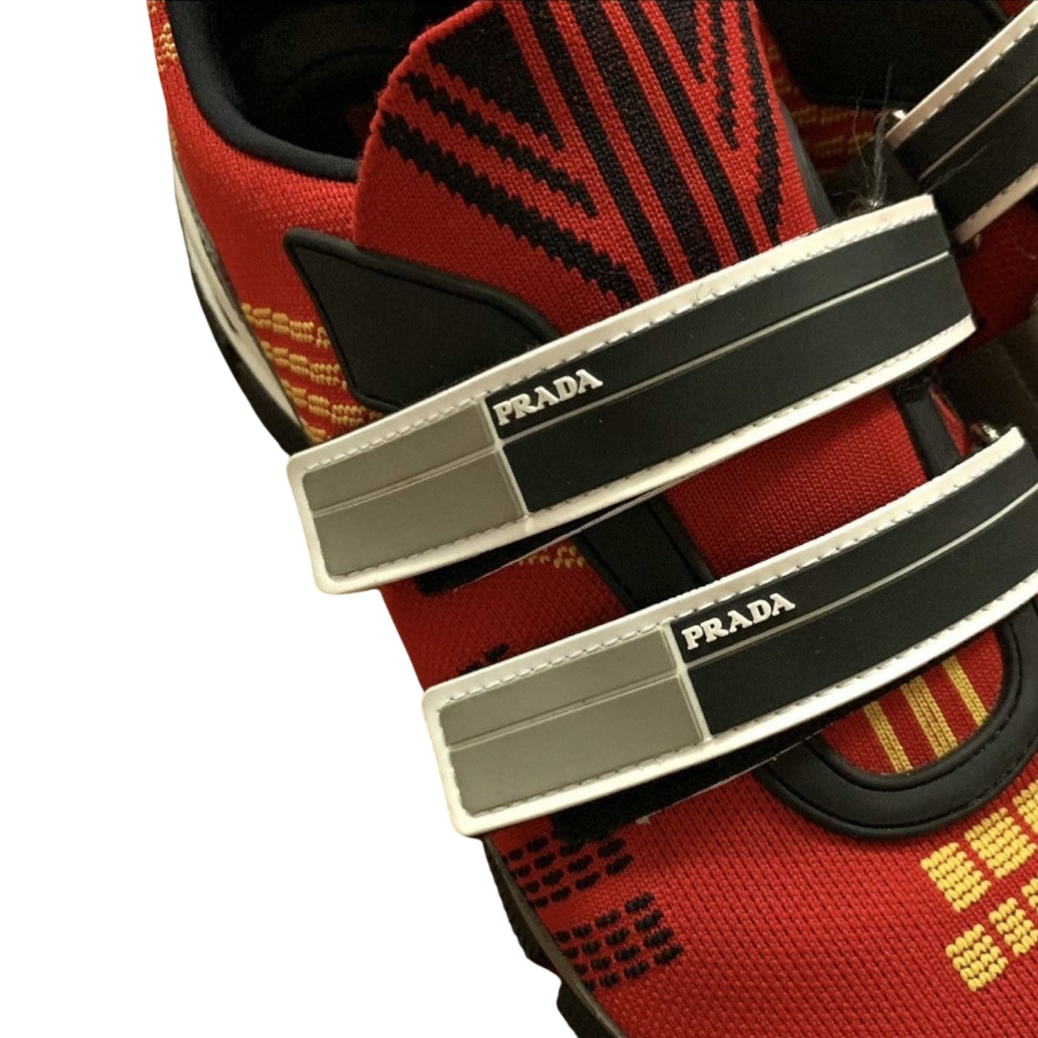 Prada SS18 Crossection Knit Sneaker Red (fits US10-11) thumbnail 6