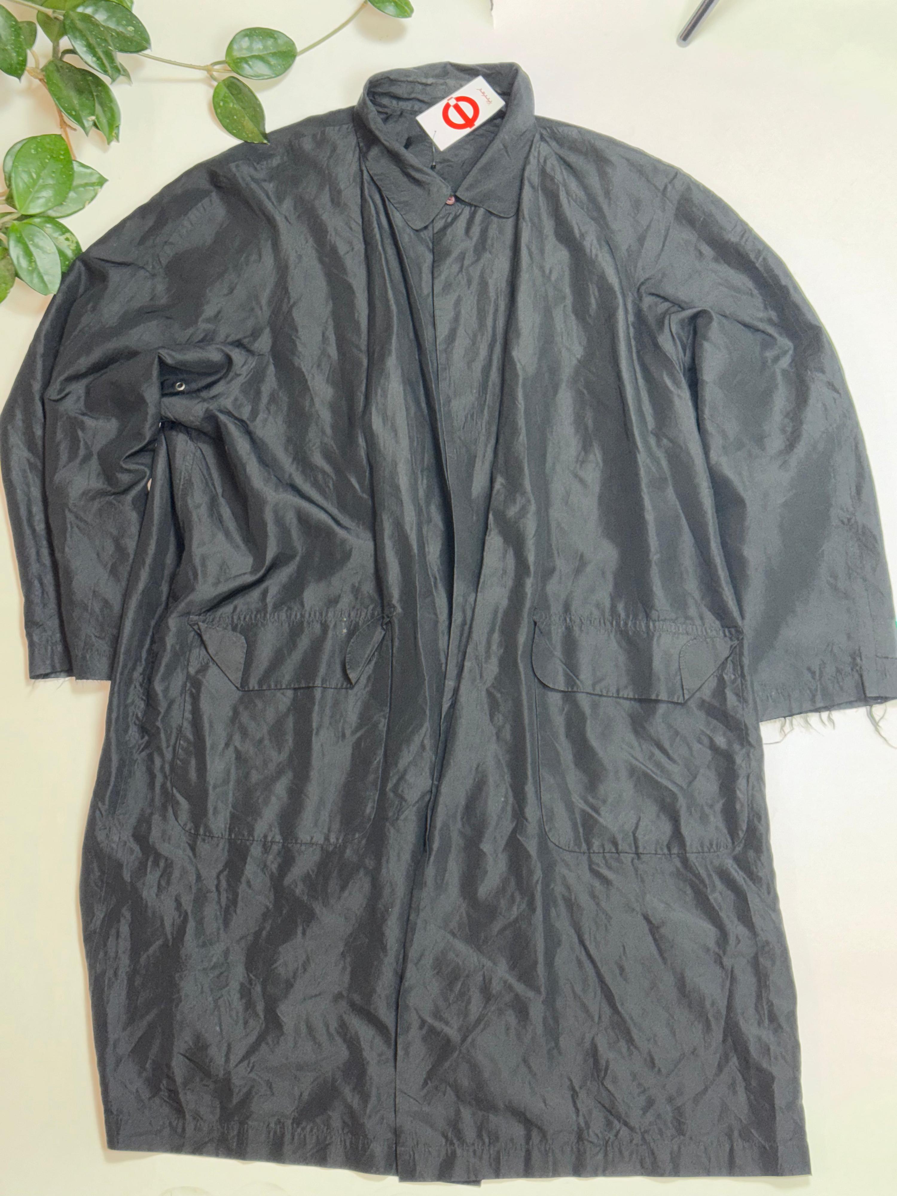 Black Lightweight Duster Coat