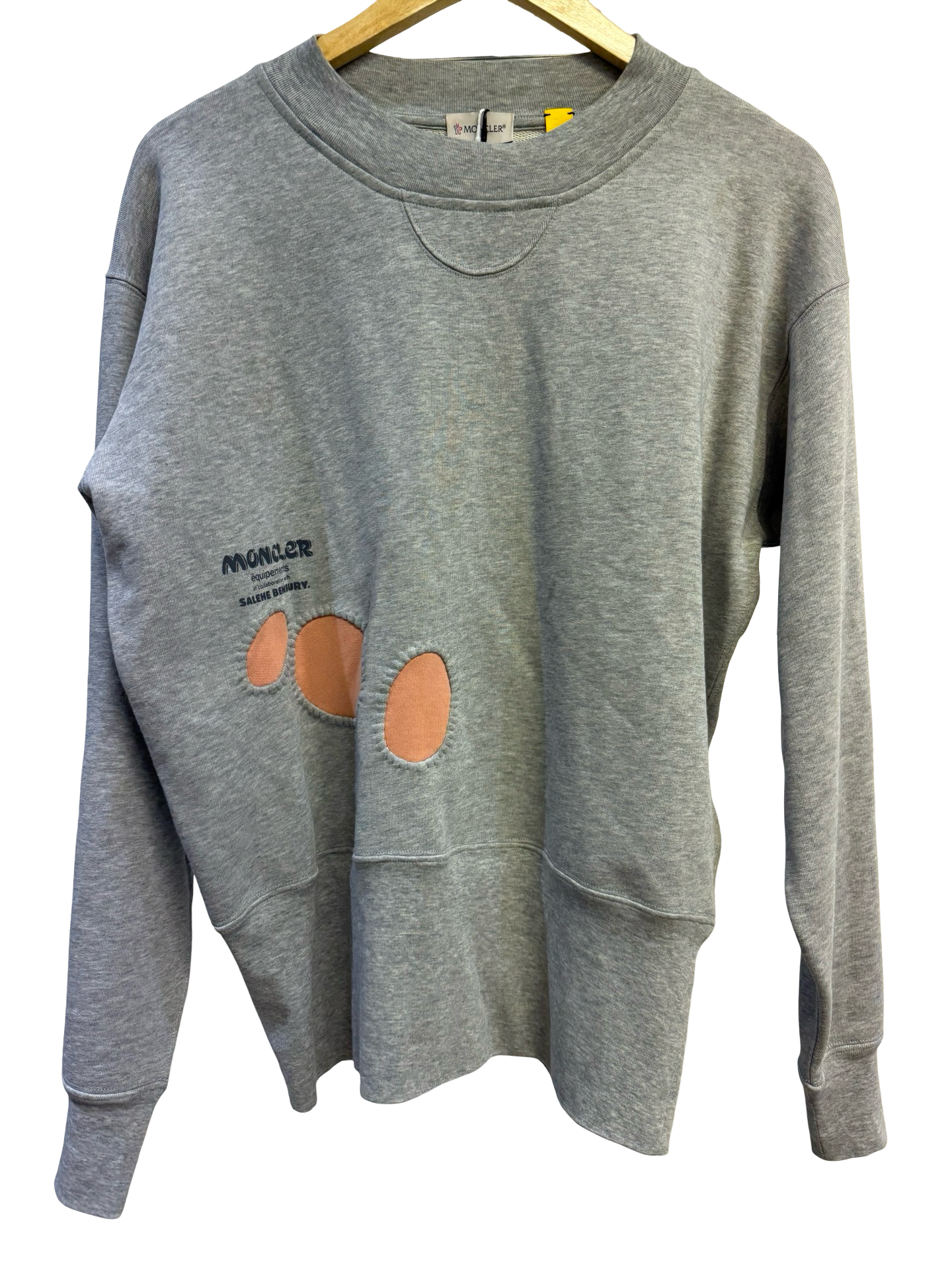 Moncler Grey Graphic Jumper M