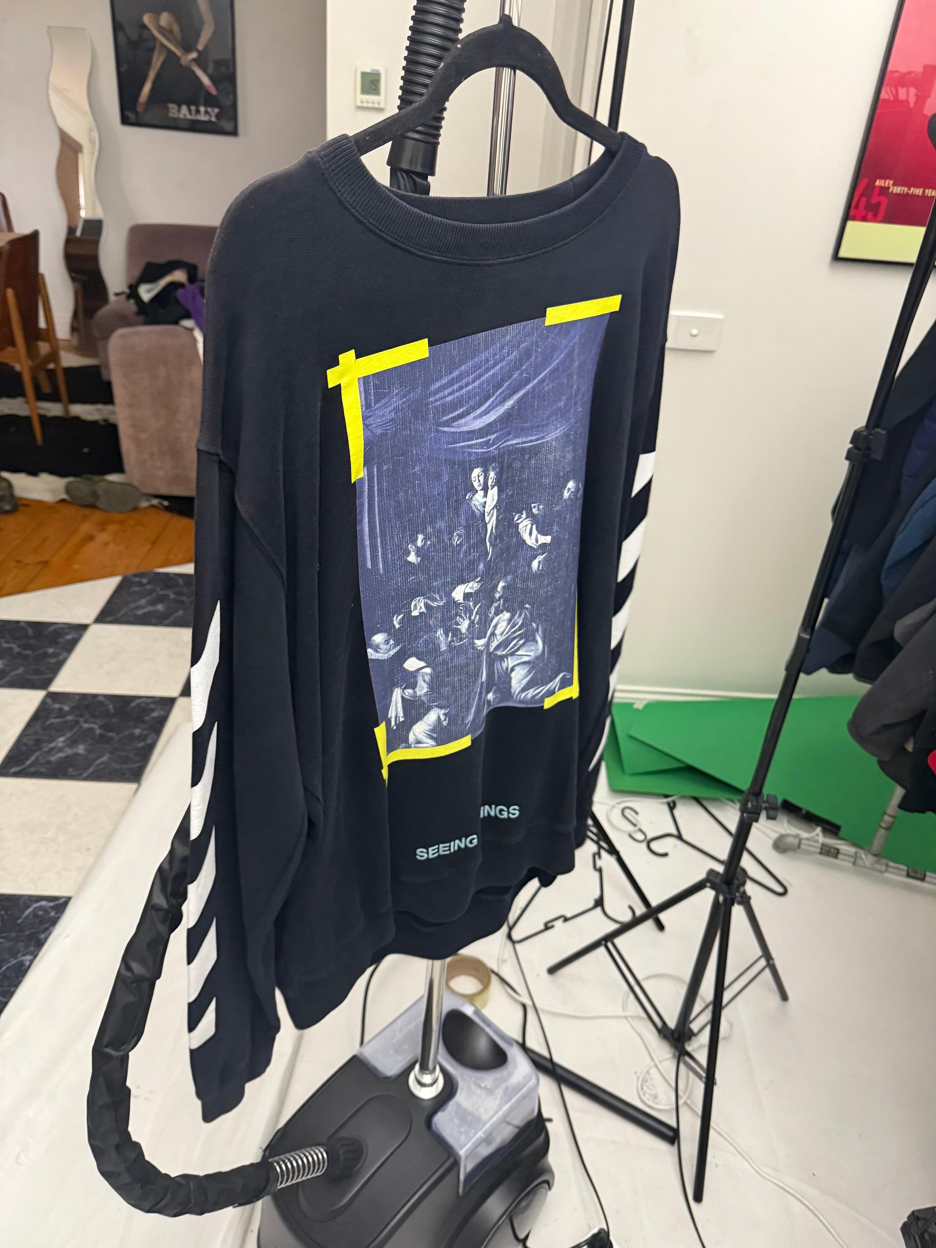 Off-White Seeing Things Caravaggio Sweatshirt Black (Size L)