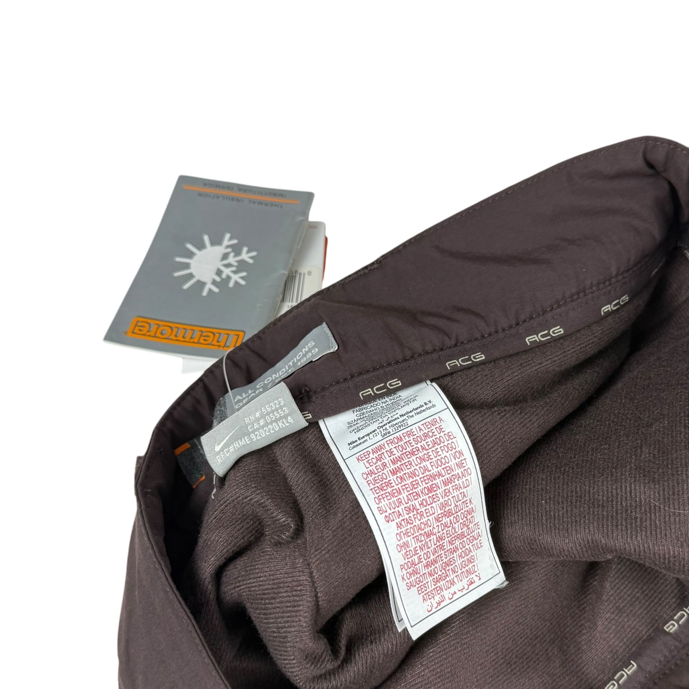 Nike ACG 00s Womens Insulated Cargo Pants Brown (Size 6) thumbnail 7