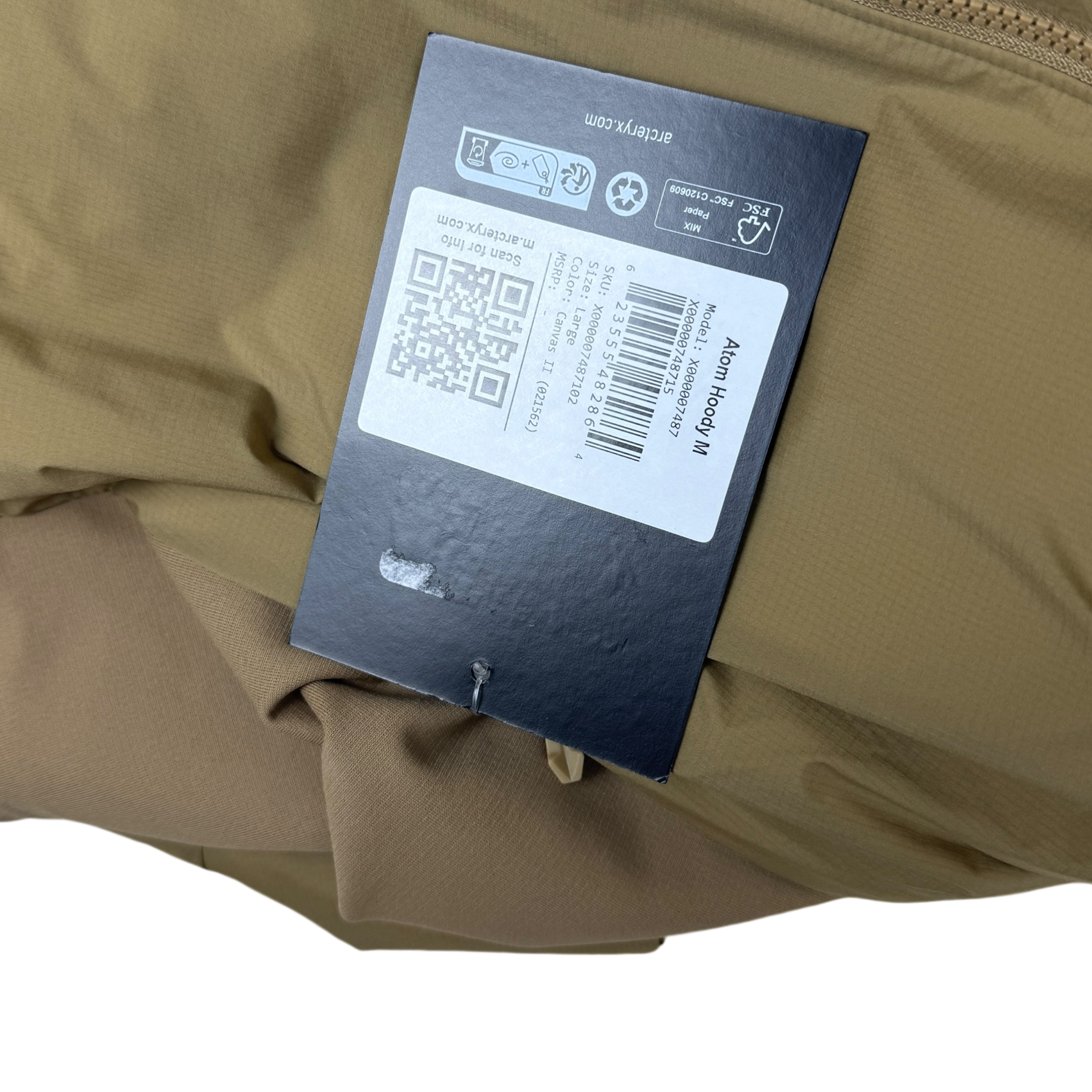 Arc’teryx Atom Insulated Hooded Jacket ‘Canvas II’ (size L) thumbnail 9