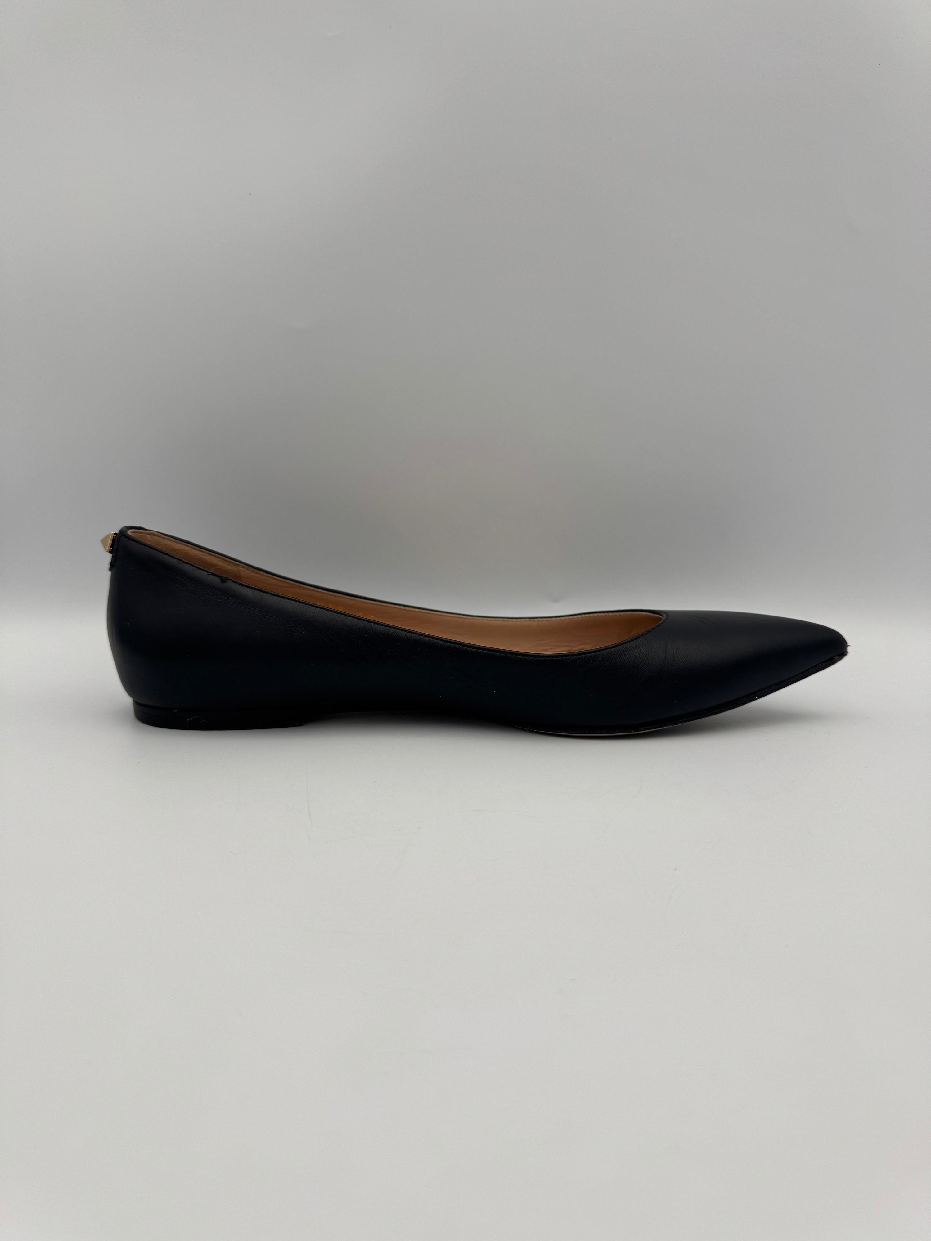 Valentino Black Ballet Flats Size 37 thumbnail 8