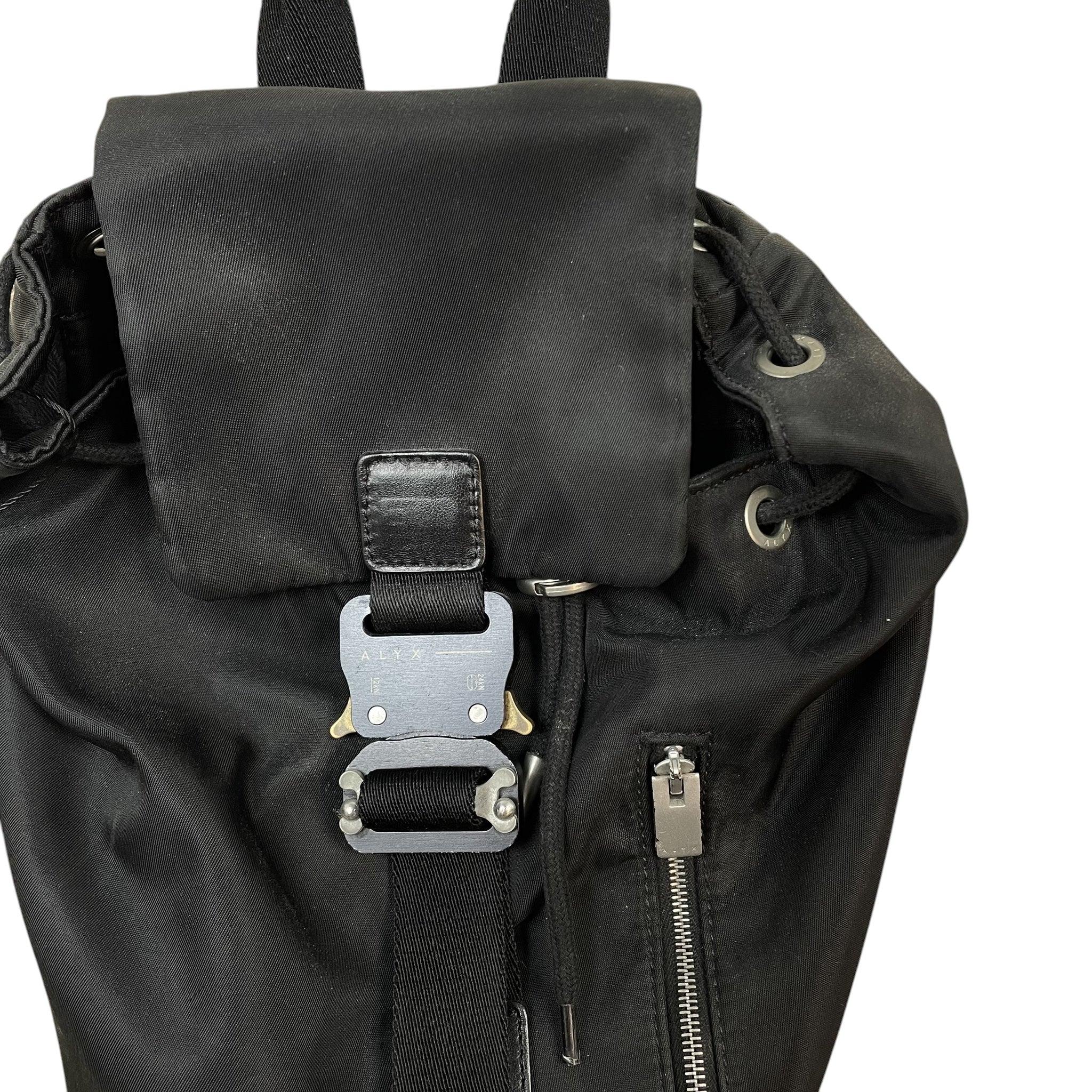 Alyx Nylon Buckle Backpack With Leather Straps Black thumbnail 2