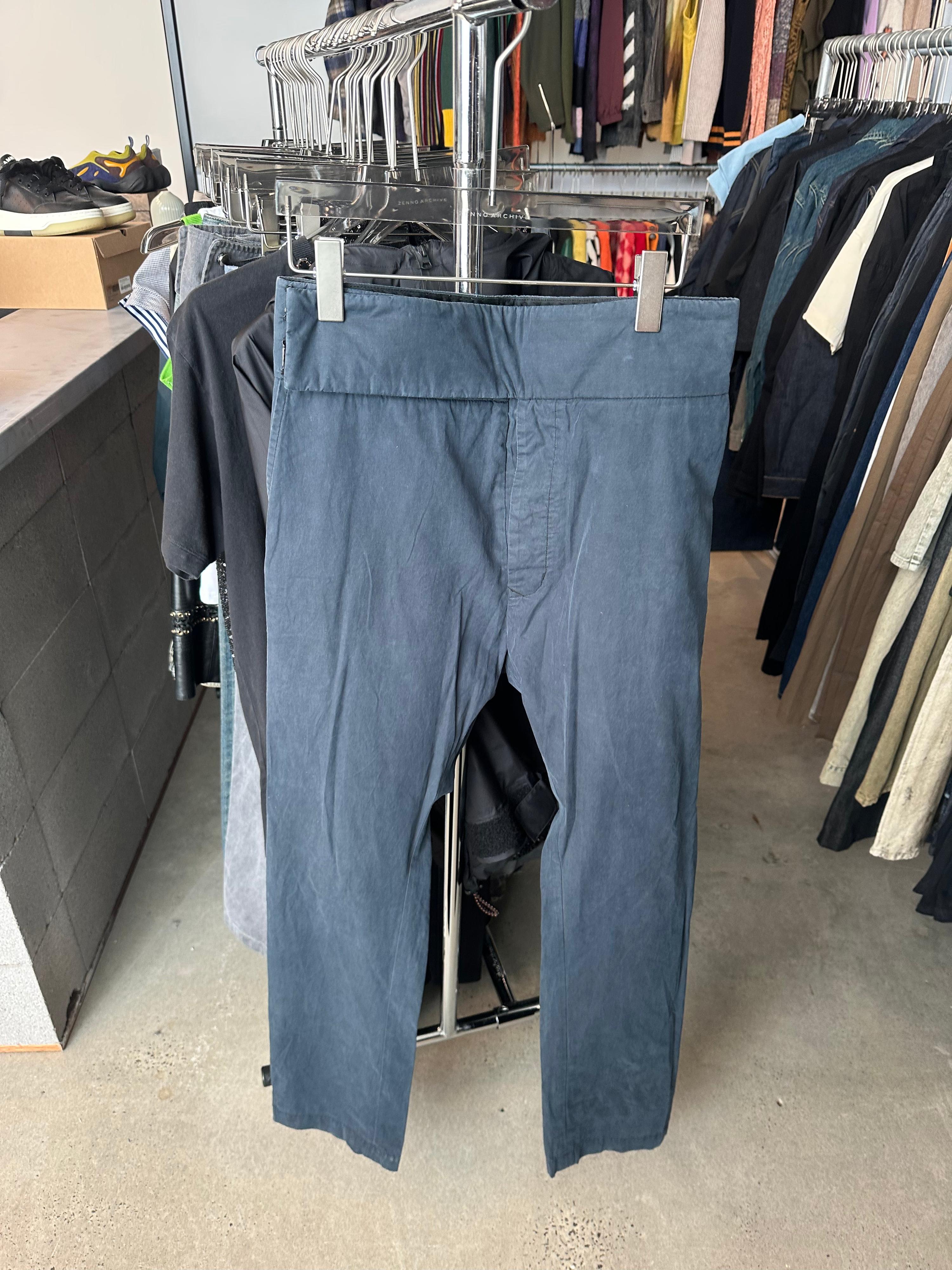 Rick Owens Drop Crotch Pants Navy (Size 50/L)
