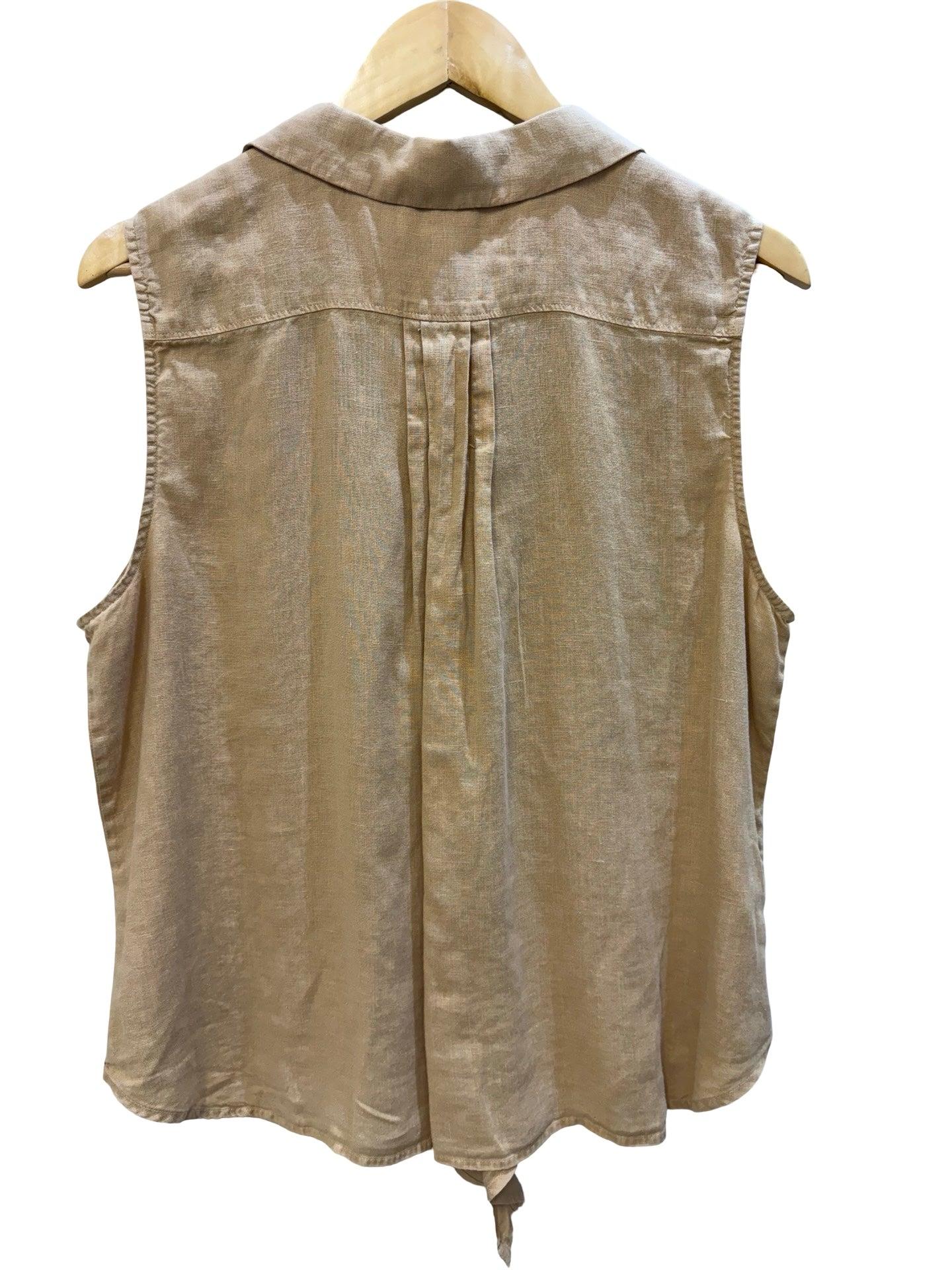 Tommy Bahama Camel Sleeveless Shirt L thumbnail 2