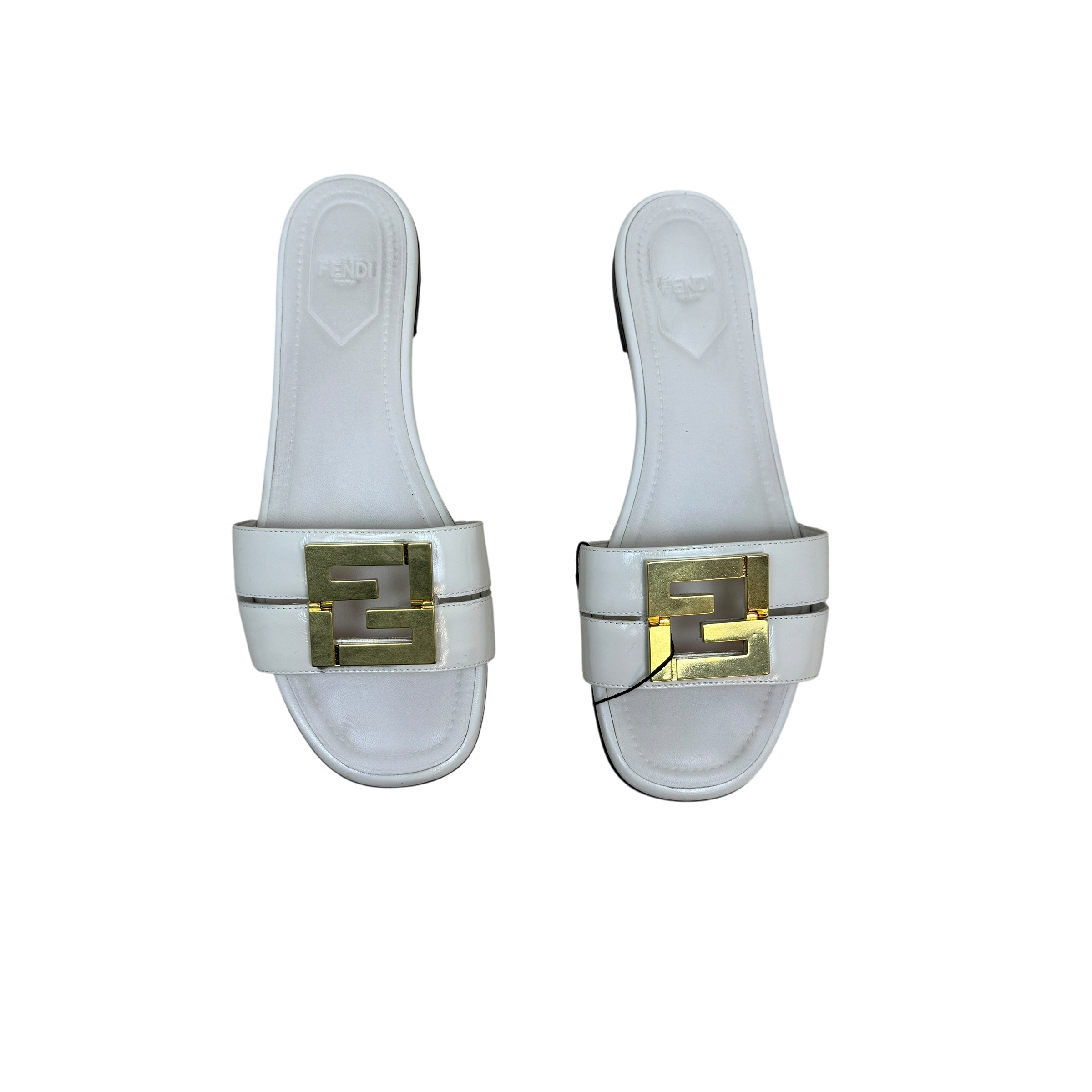 Fendi Leather Sandals White (Size 37.5) thumbnail 3