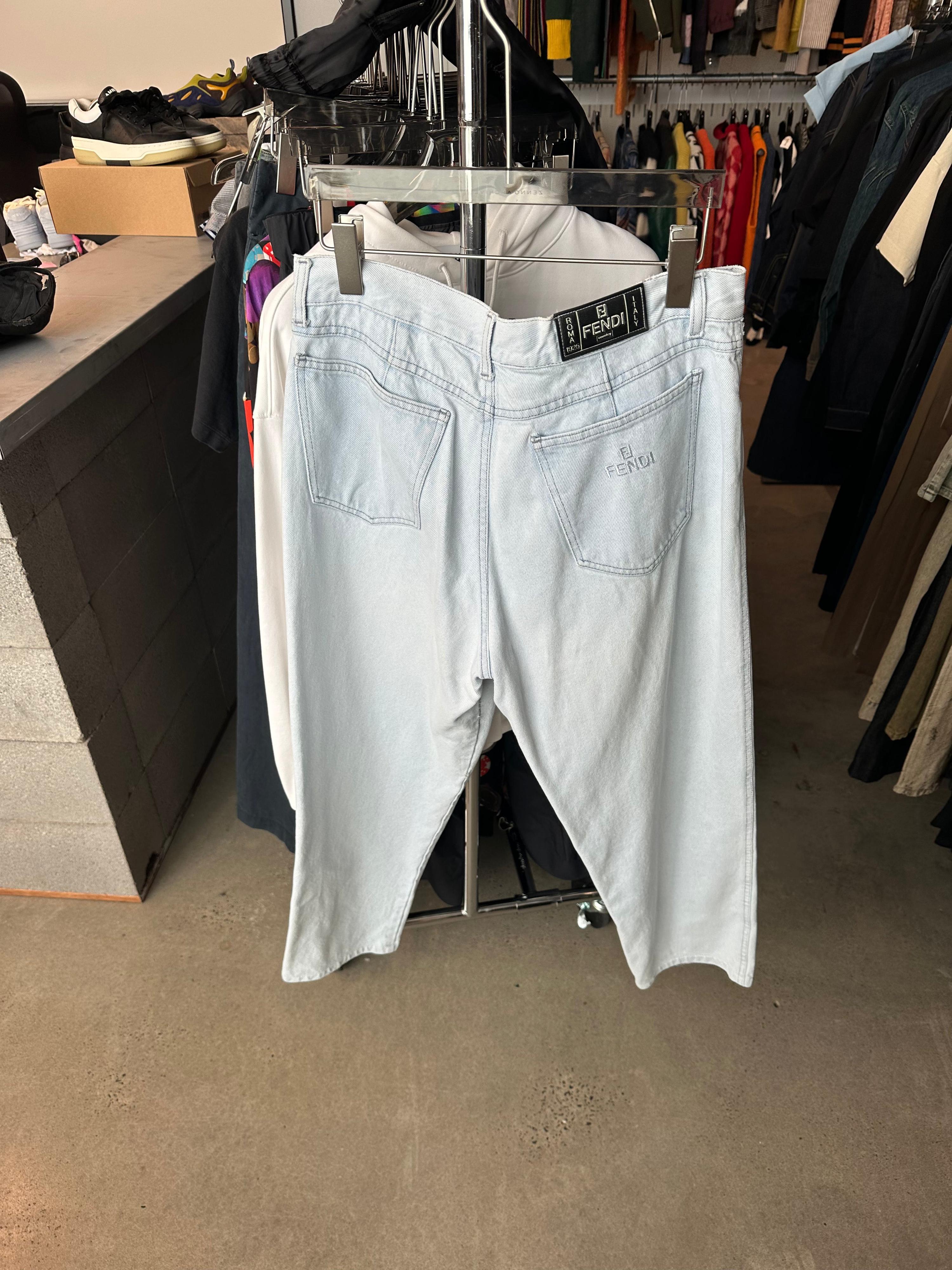 Fendi Vintage Light Wash Jeans (Fits 32”) thumbnail 2