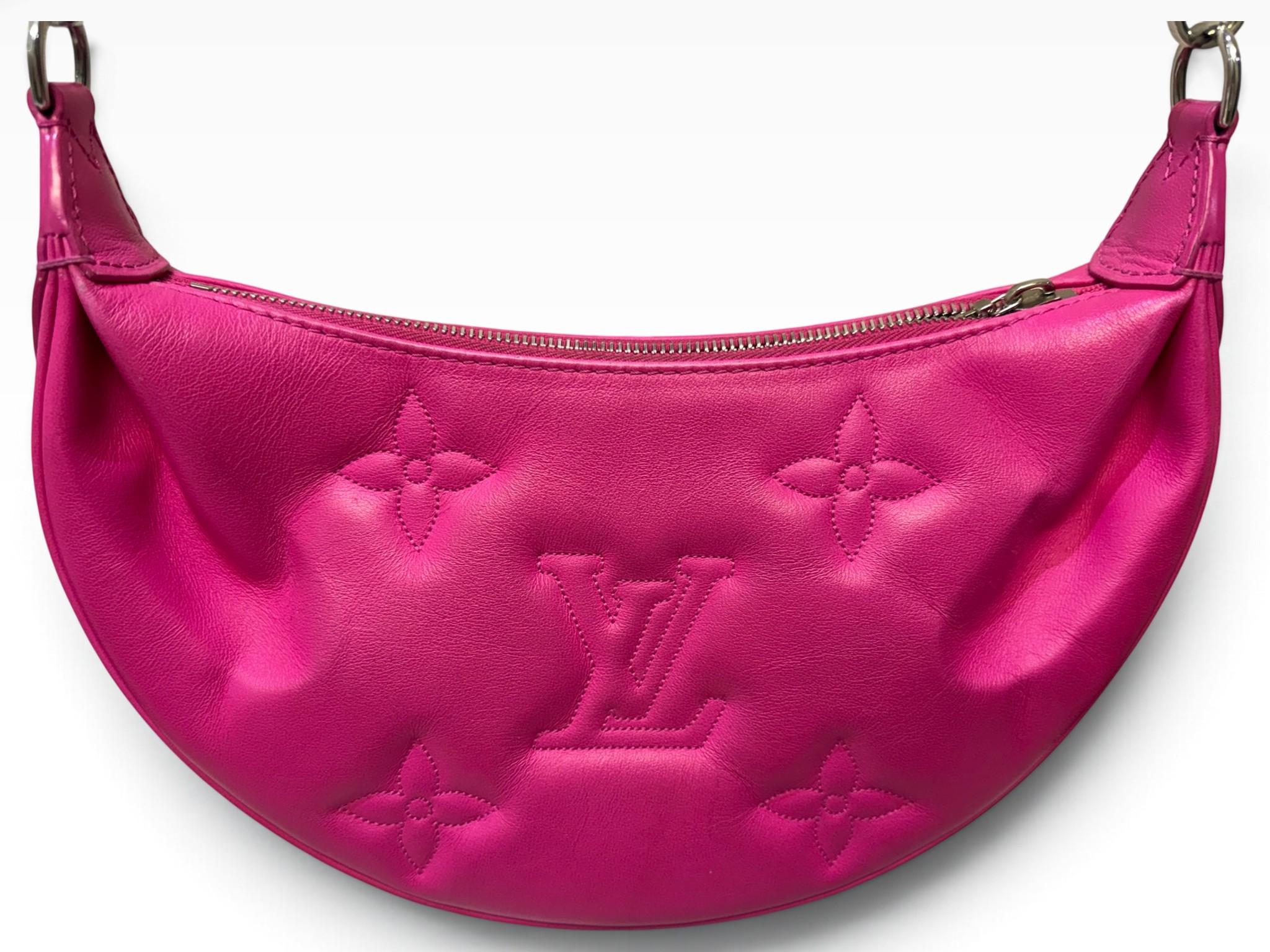 Louis Vuitton Pink Leather Monogram Crossbody Bag thumbnail 3