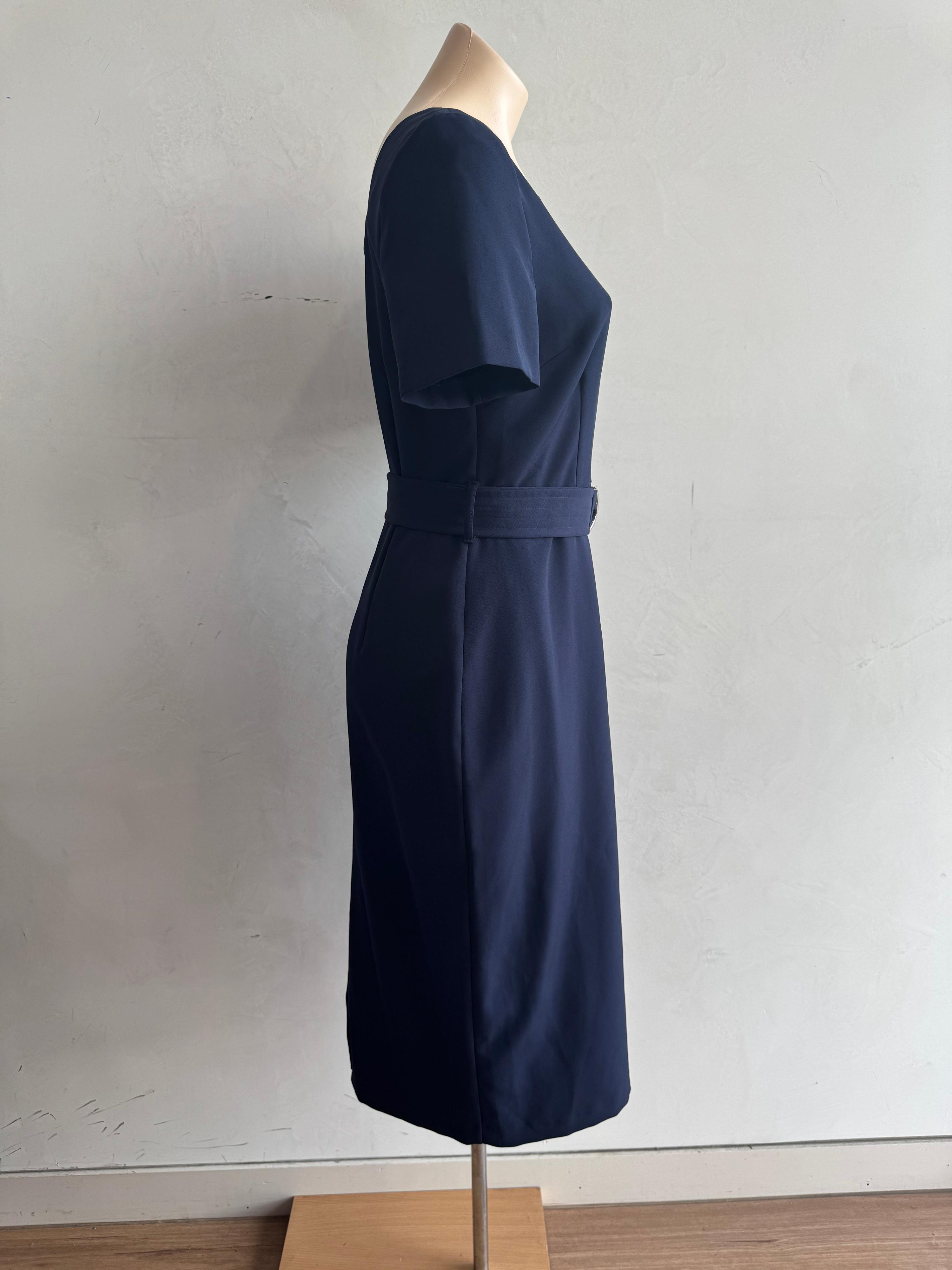 Dorothy Perkins navy dress - size 13 thumbnail 4