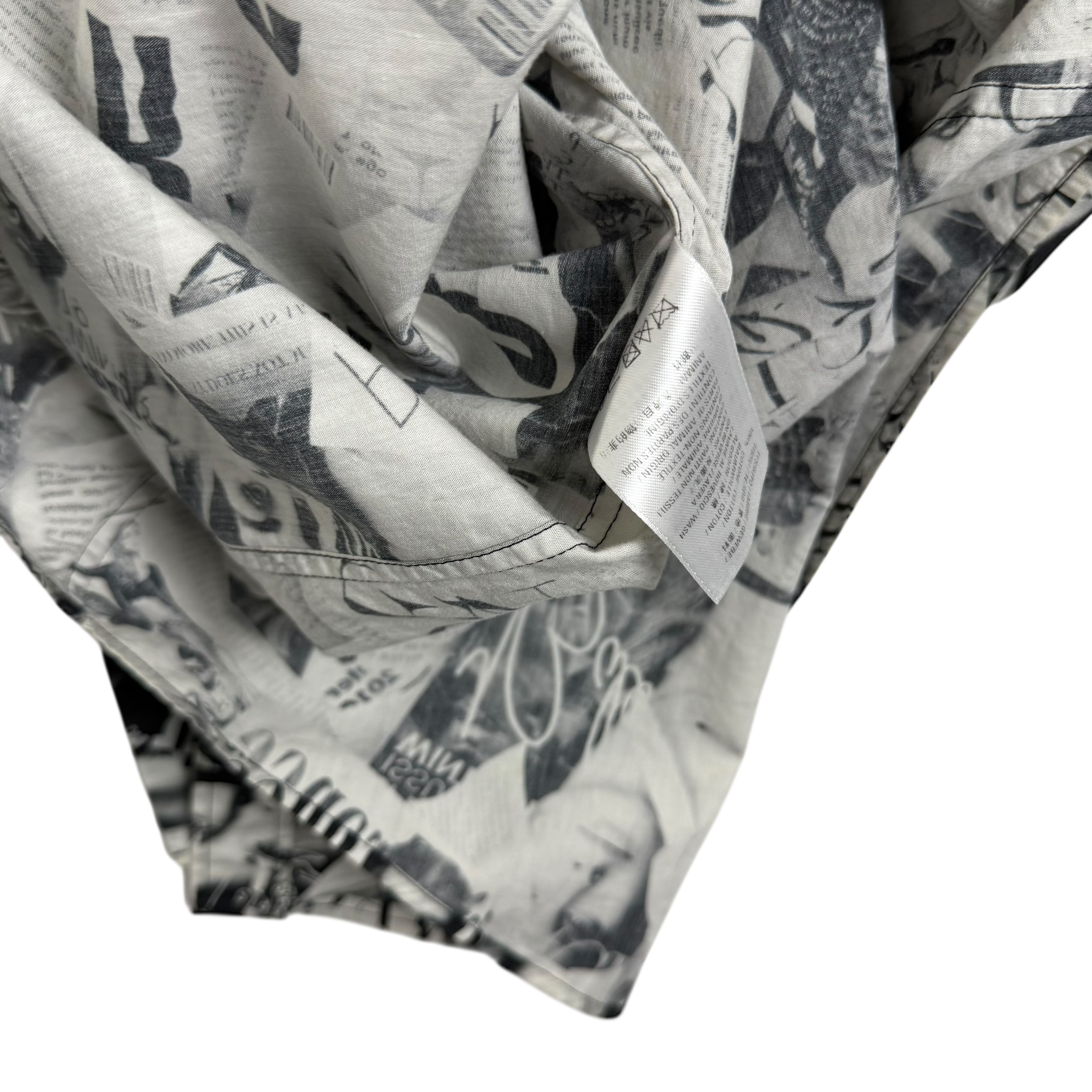 Balenciaga Magazine Print LS Shirt Black/White (fits L-XL) thumbnail 8