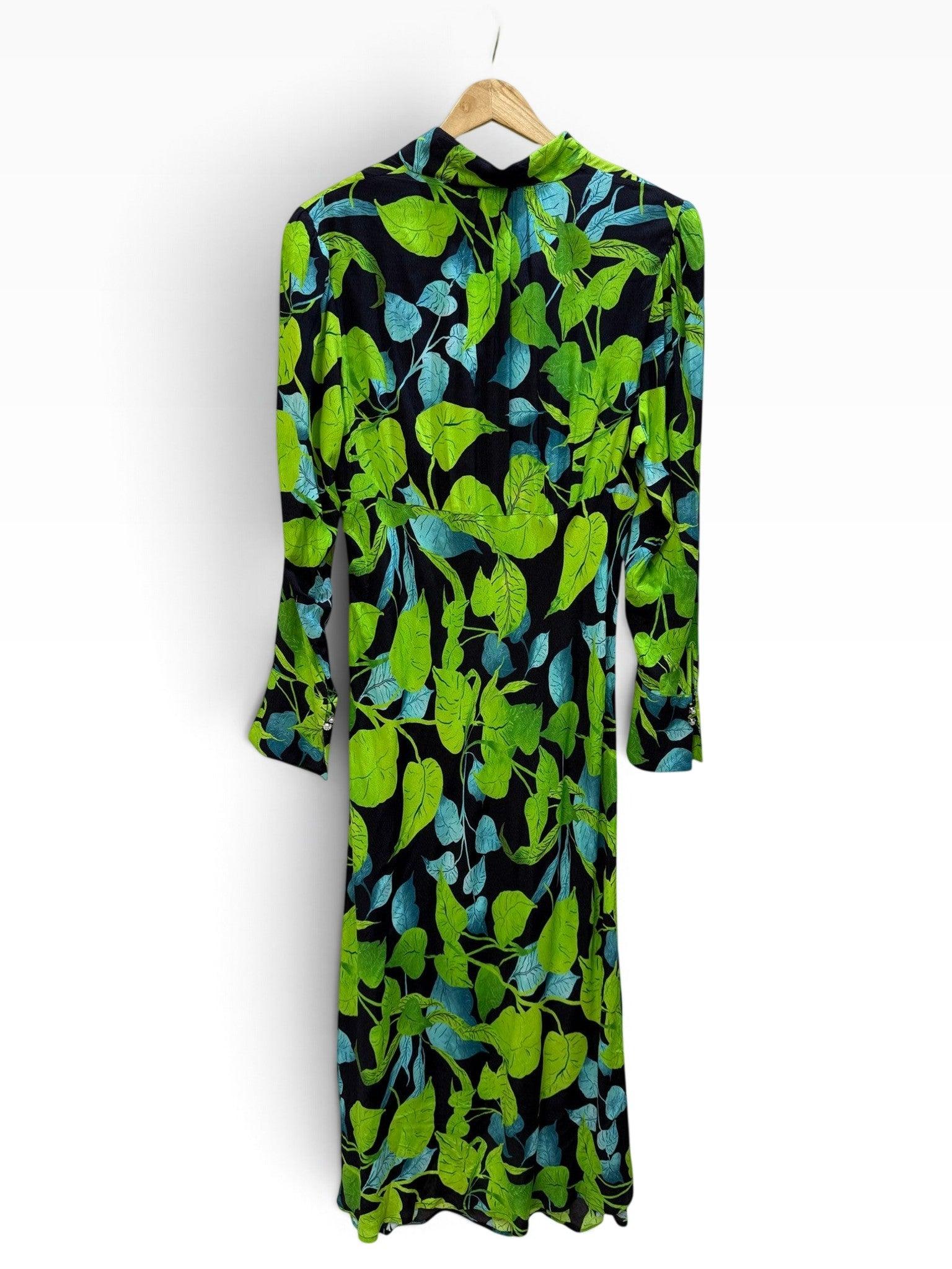 Husk Green Floral Dress 8 thumbnail 2