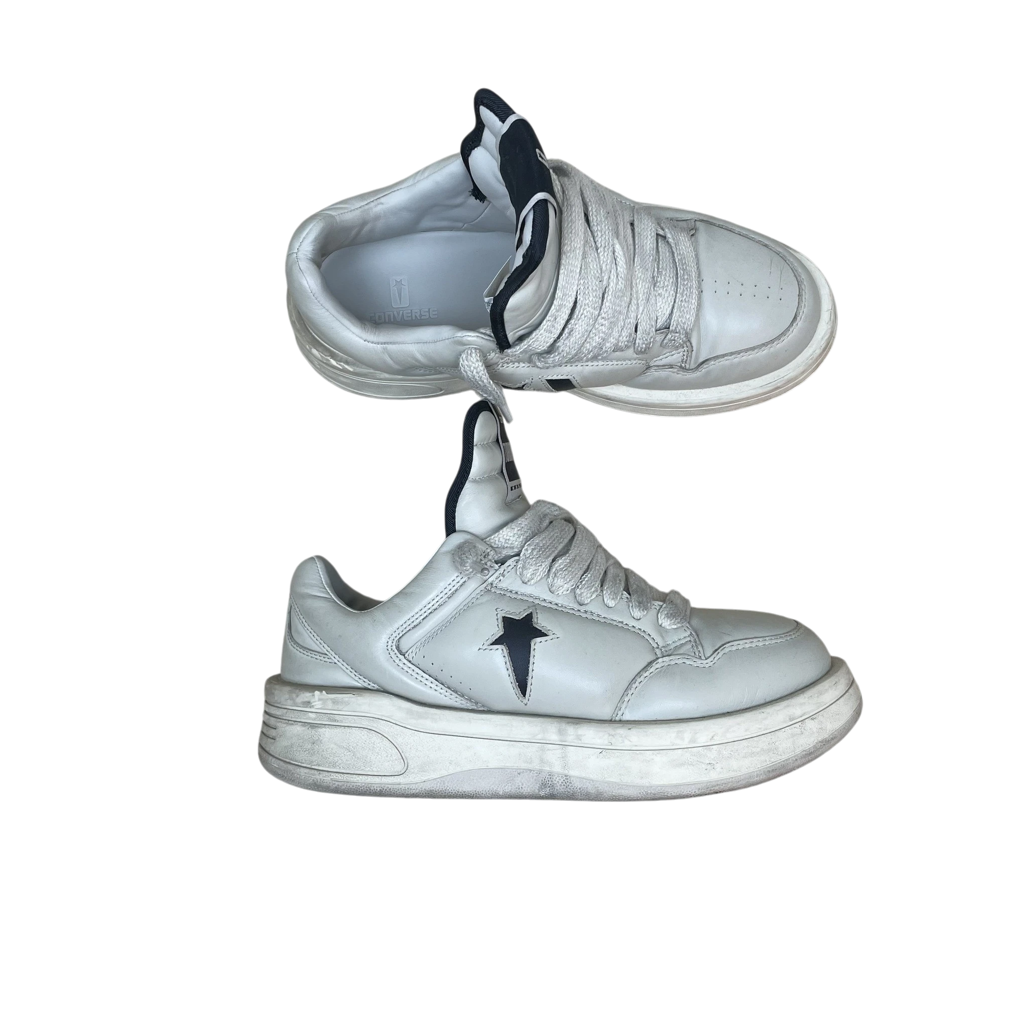 Rick Owens DRKSHDW x Converse TURBOWPN Sneakers Cream (Size US11/EU45)