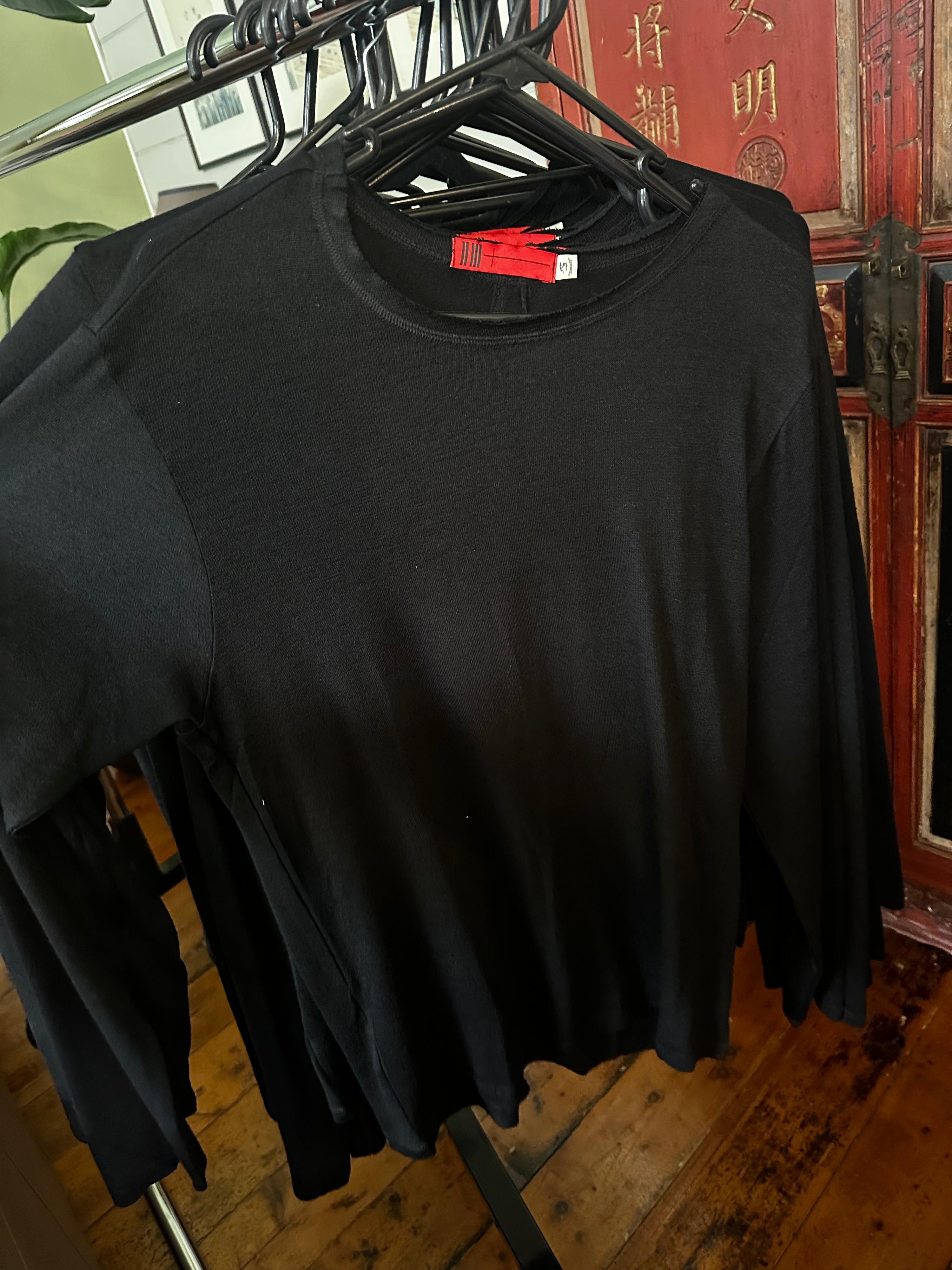 23SPTMBR Semi-Sheer Longsleeve Shirt Black - M