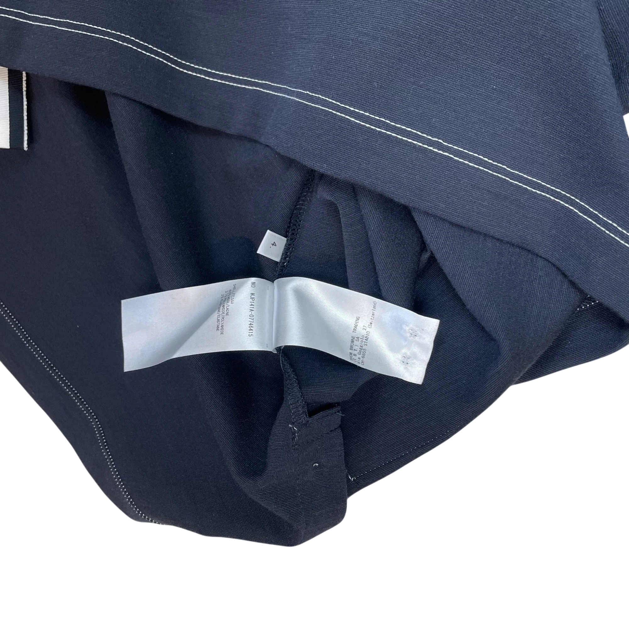 Thom Browne Classic Pique 4-Bar Polo Shirt Navy (Size 4/XL) thumbnail 7