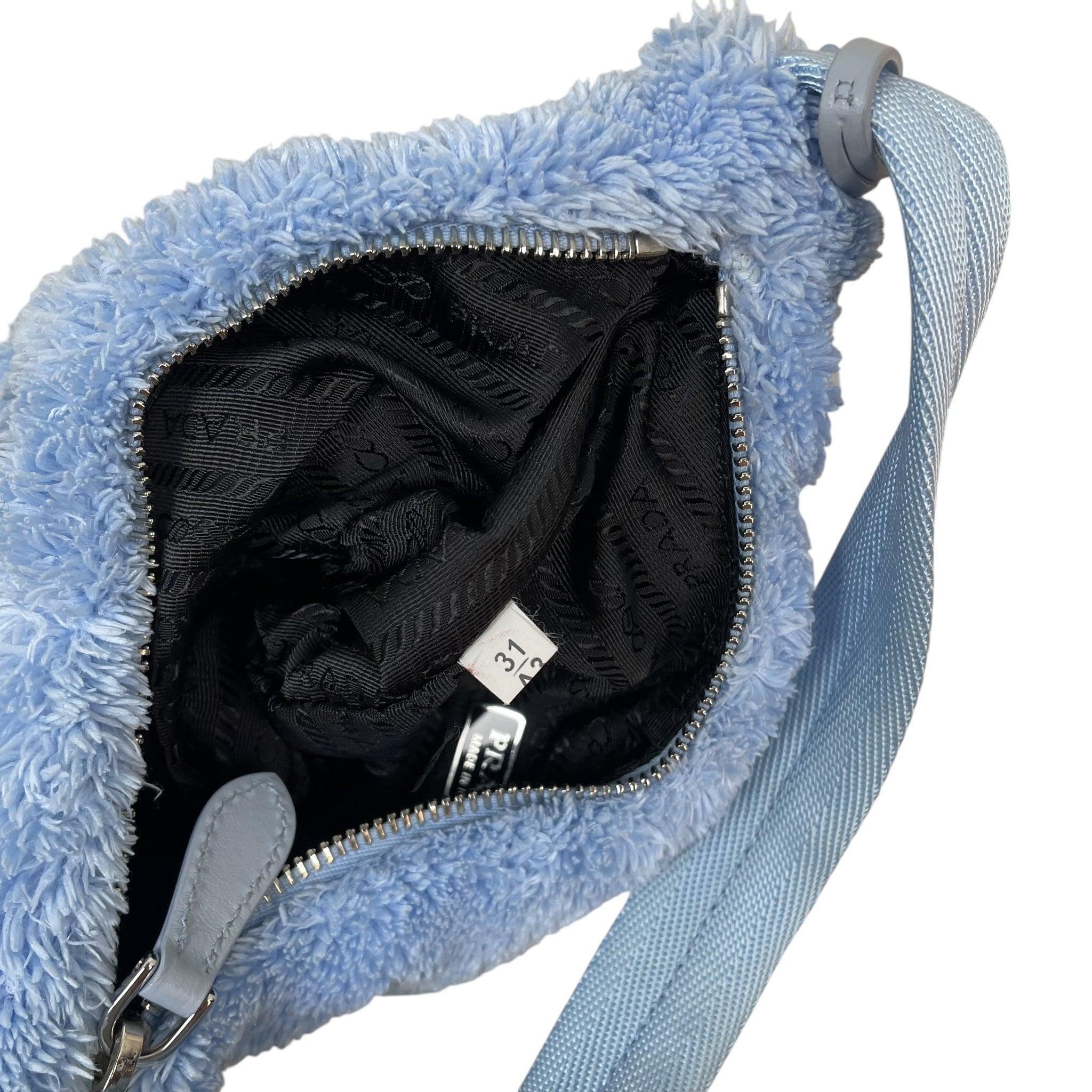 Prada Re-Edition 2000 Mini Terry Bag Baby Blue thumbnail 5