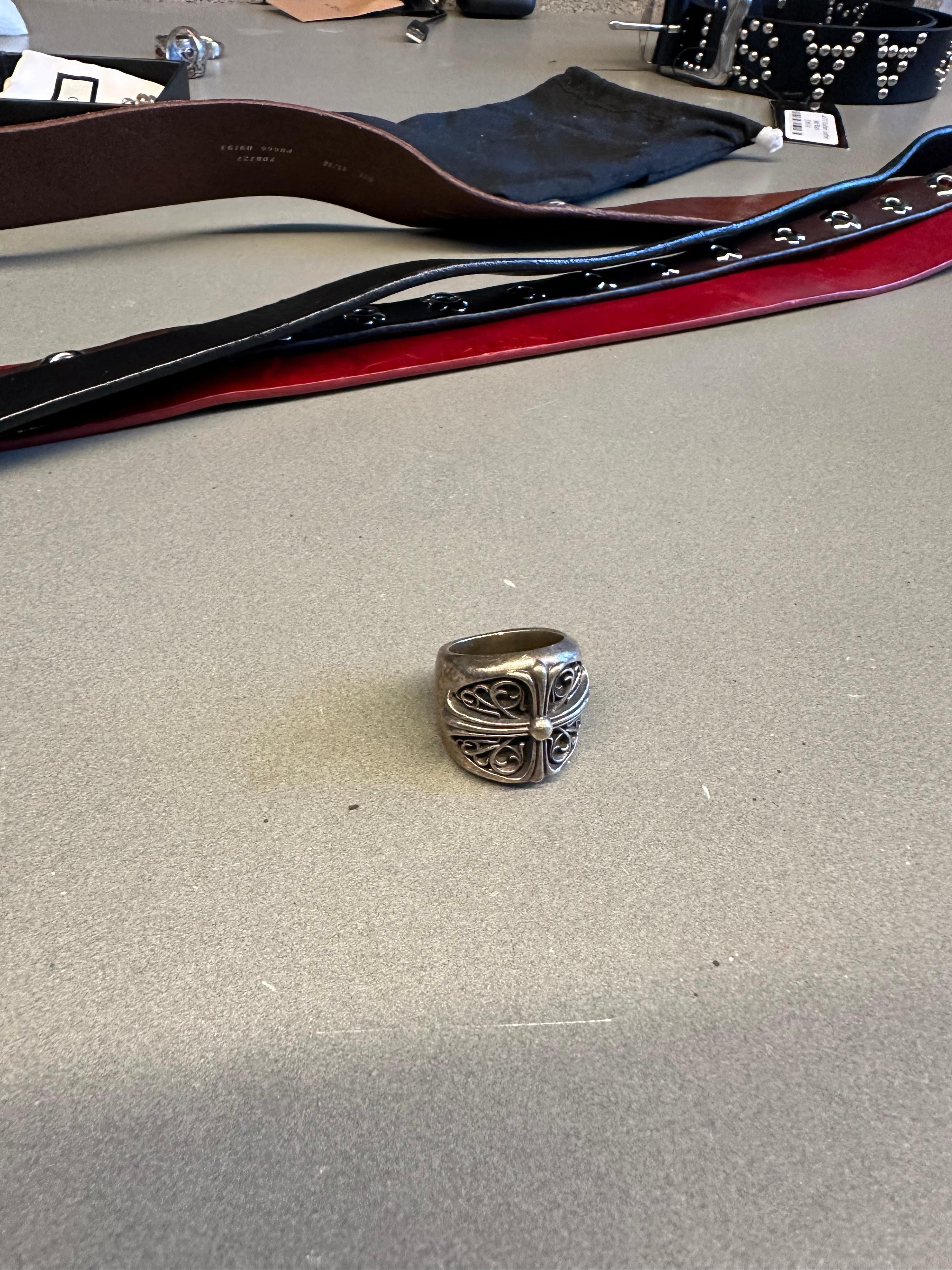 Chrome Hearts Oval Cross Ring (Size US7)