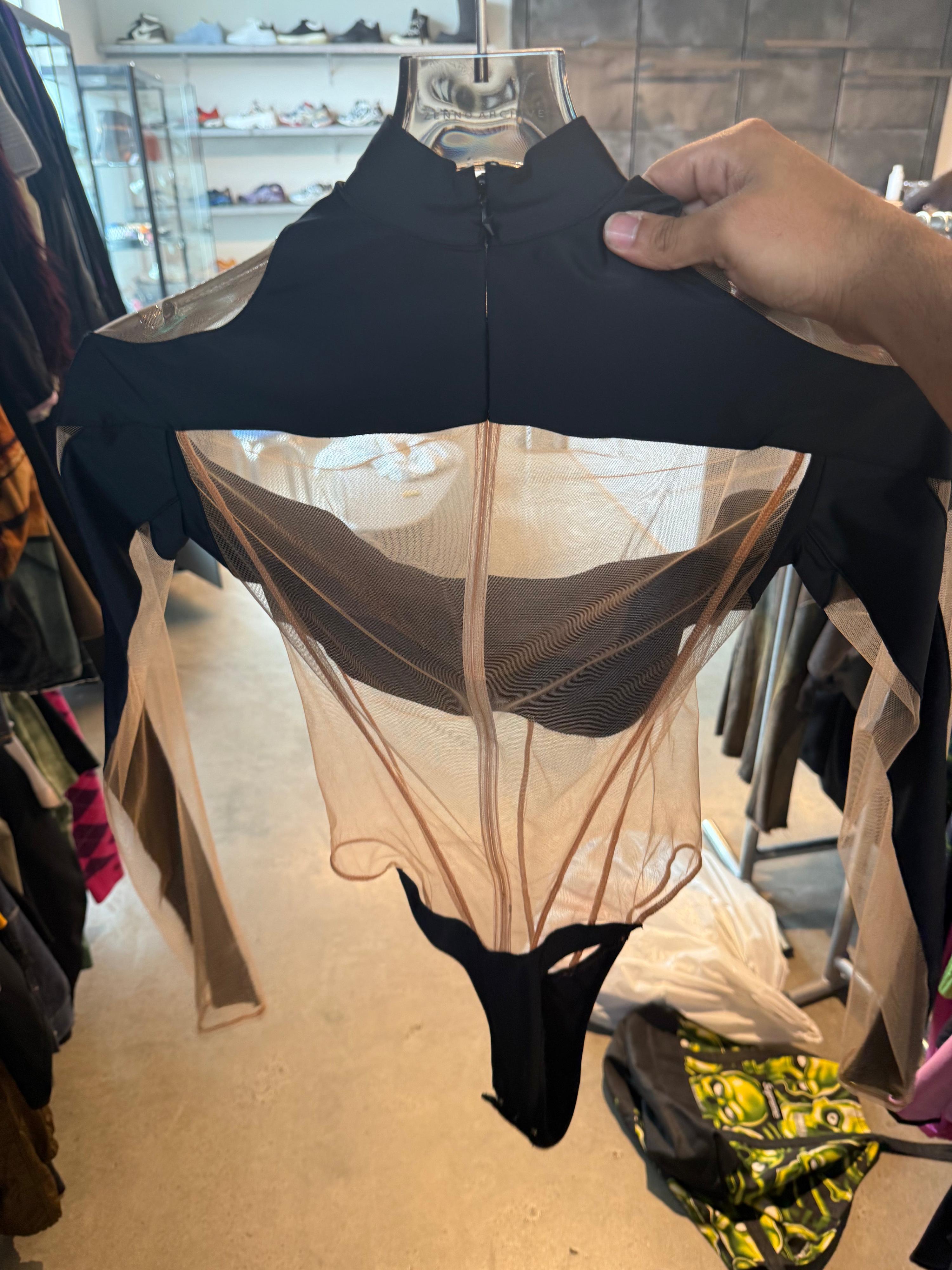 Mugler Mesh Bodysuit (Size 36)