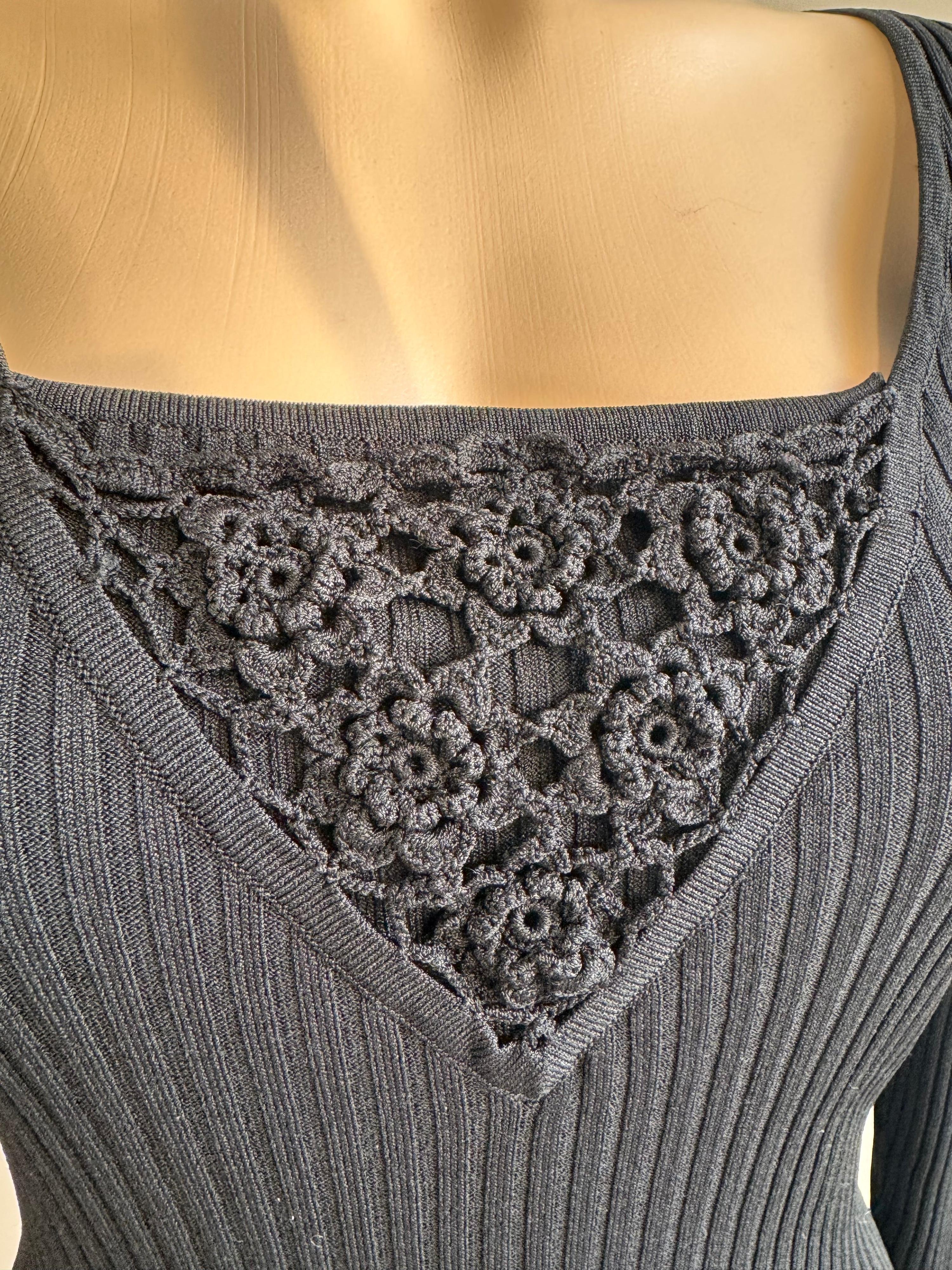 Vintage Christopher Ari Black Knit - size L thumbnail 6
