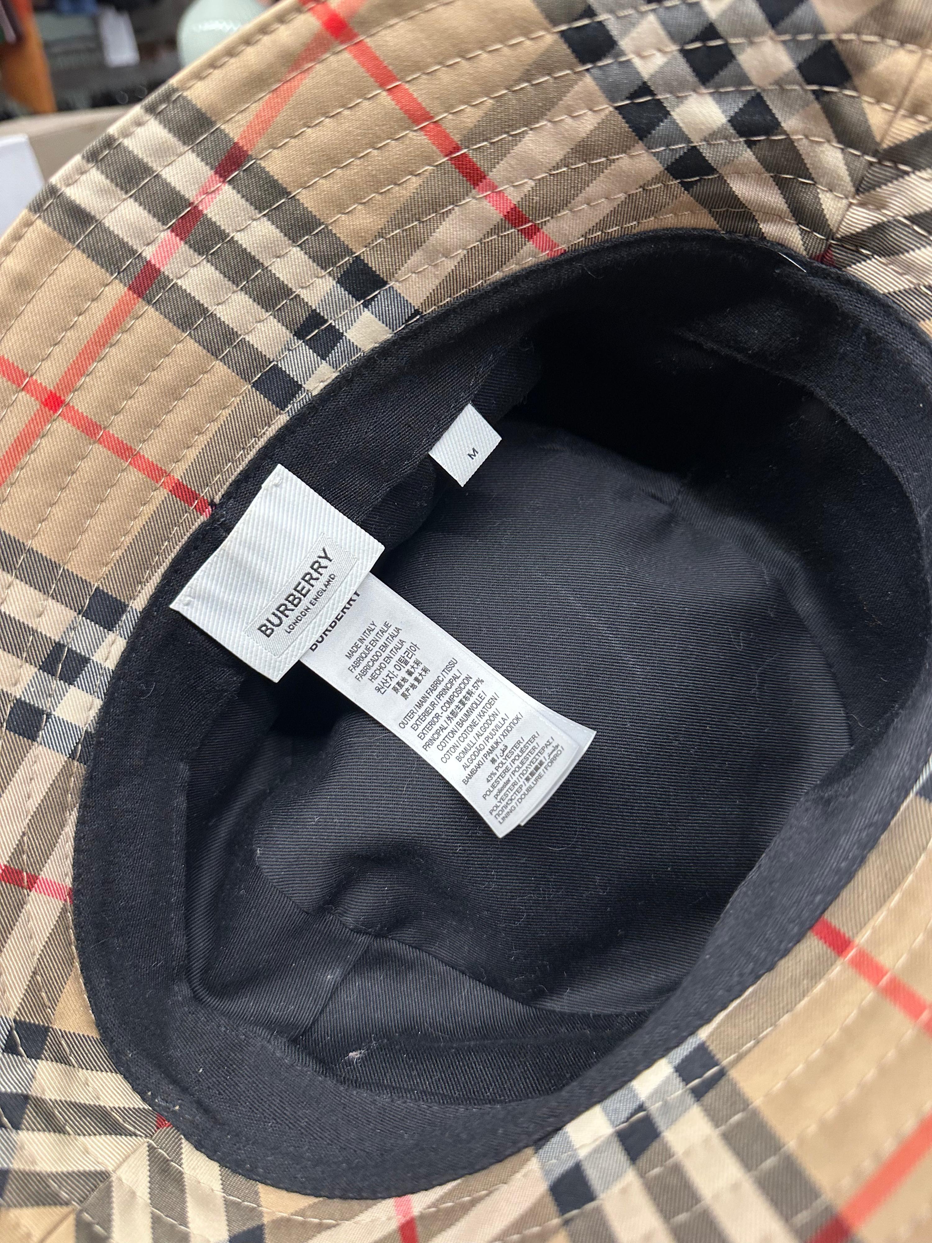 Burberry Nova Check Bucket Hat Beige (Size M) thumbnail 2